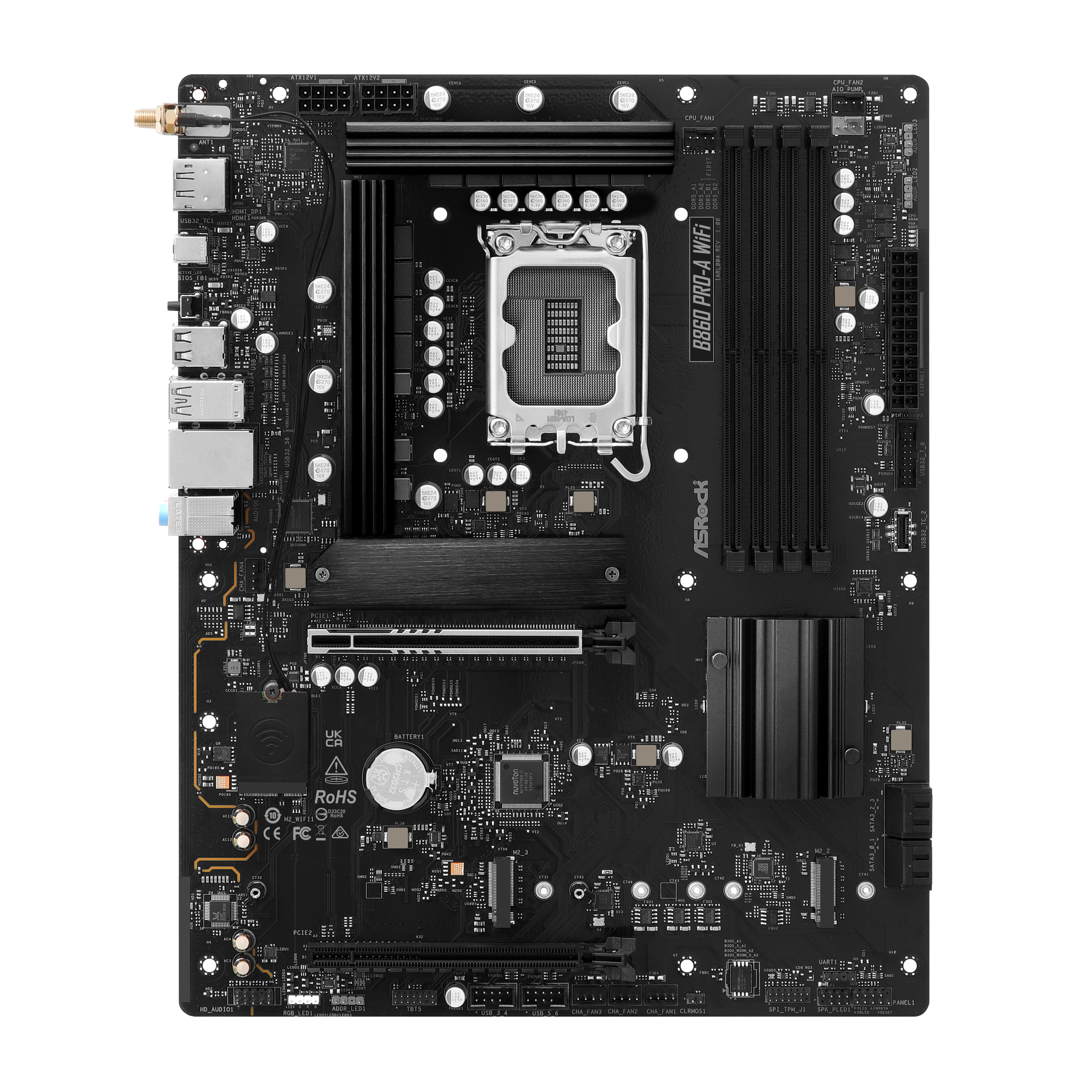 ASRock - Asrock B860 Pro-A WIFI (LGA 1851) DDR5 ATX Motherboard