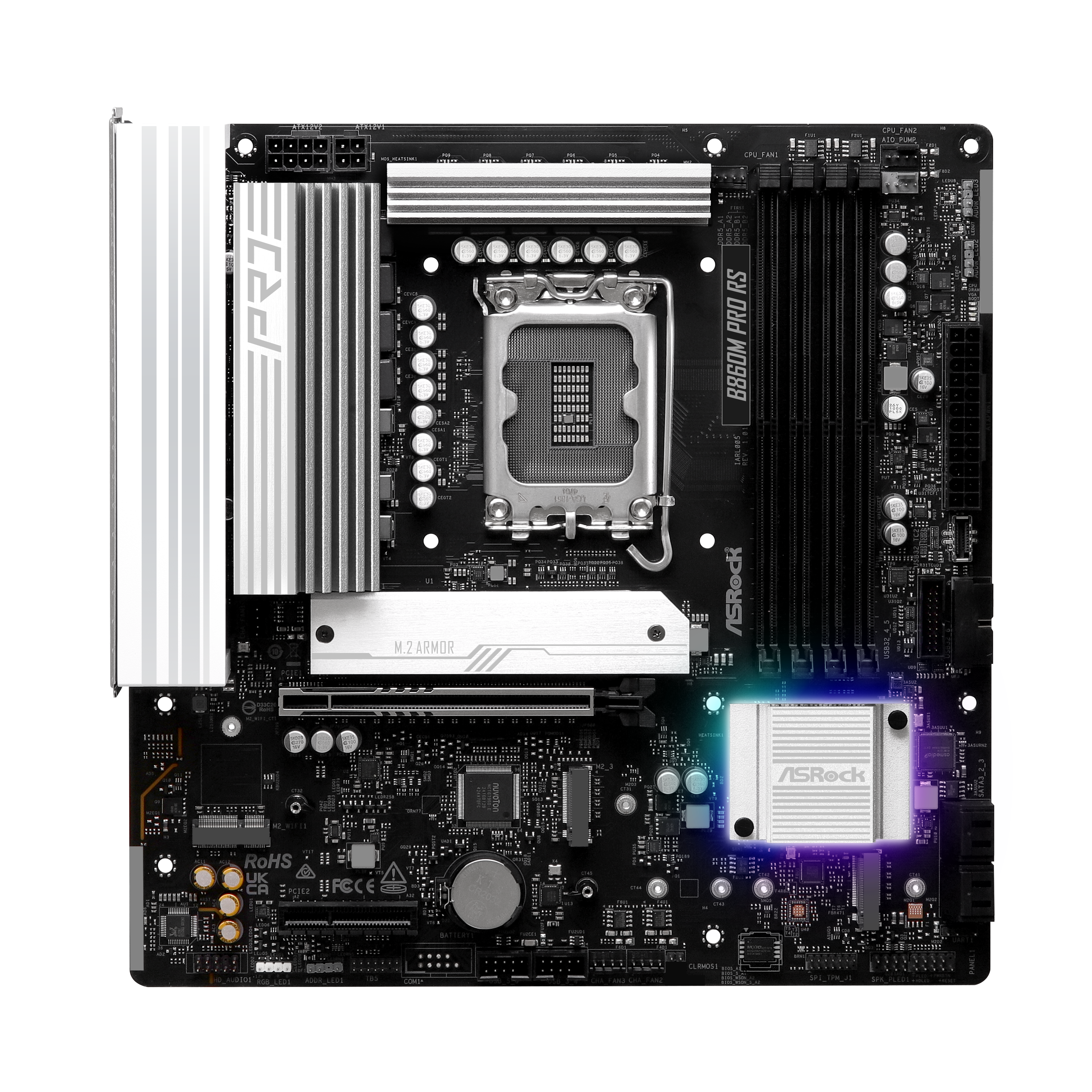 ASRock - Asrock B860M Pro RS (LGA 1851) DDR5 Micro-ATX Motherboard