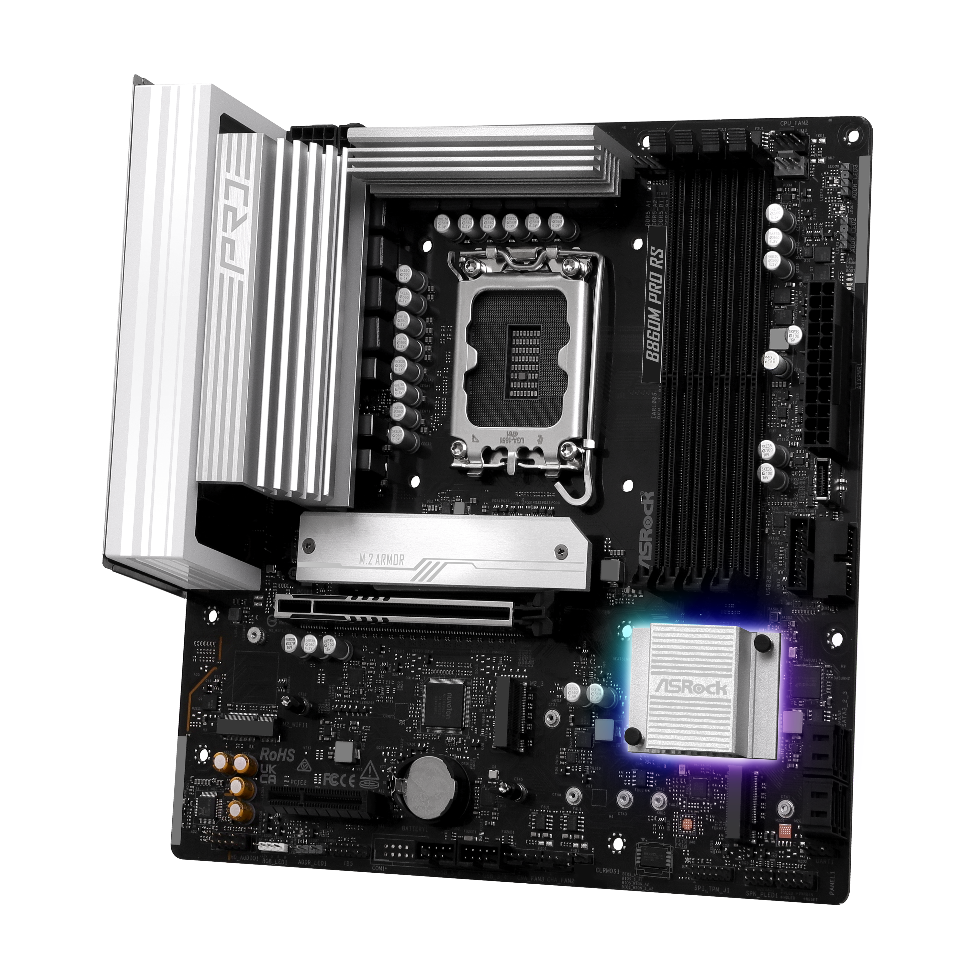 ASRock - Asrock B860M Pro RS (LGA 1851) DDR5 Micro-ATX Motherboard