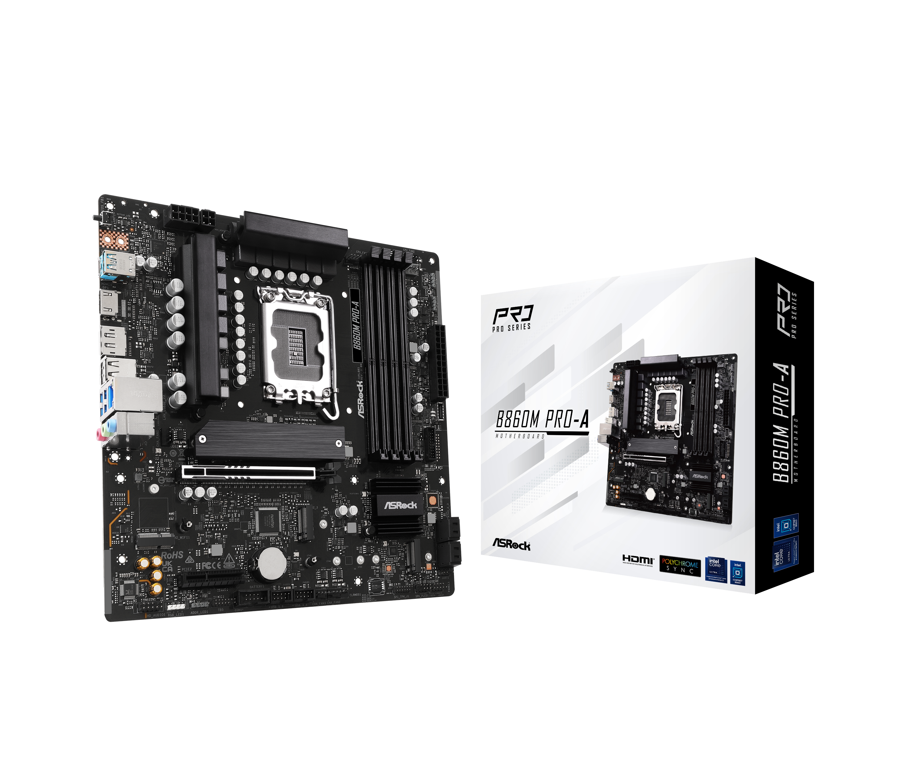 Asrock B860M Pro-A (LGA 1851) DDR5 Micro-ATX Motherboard