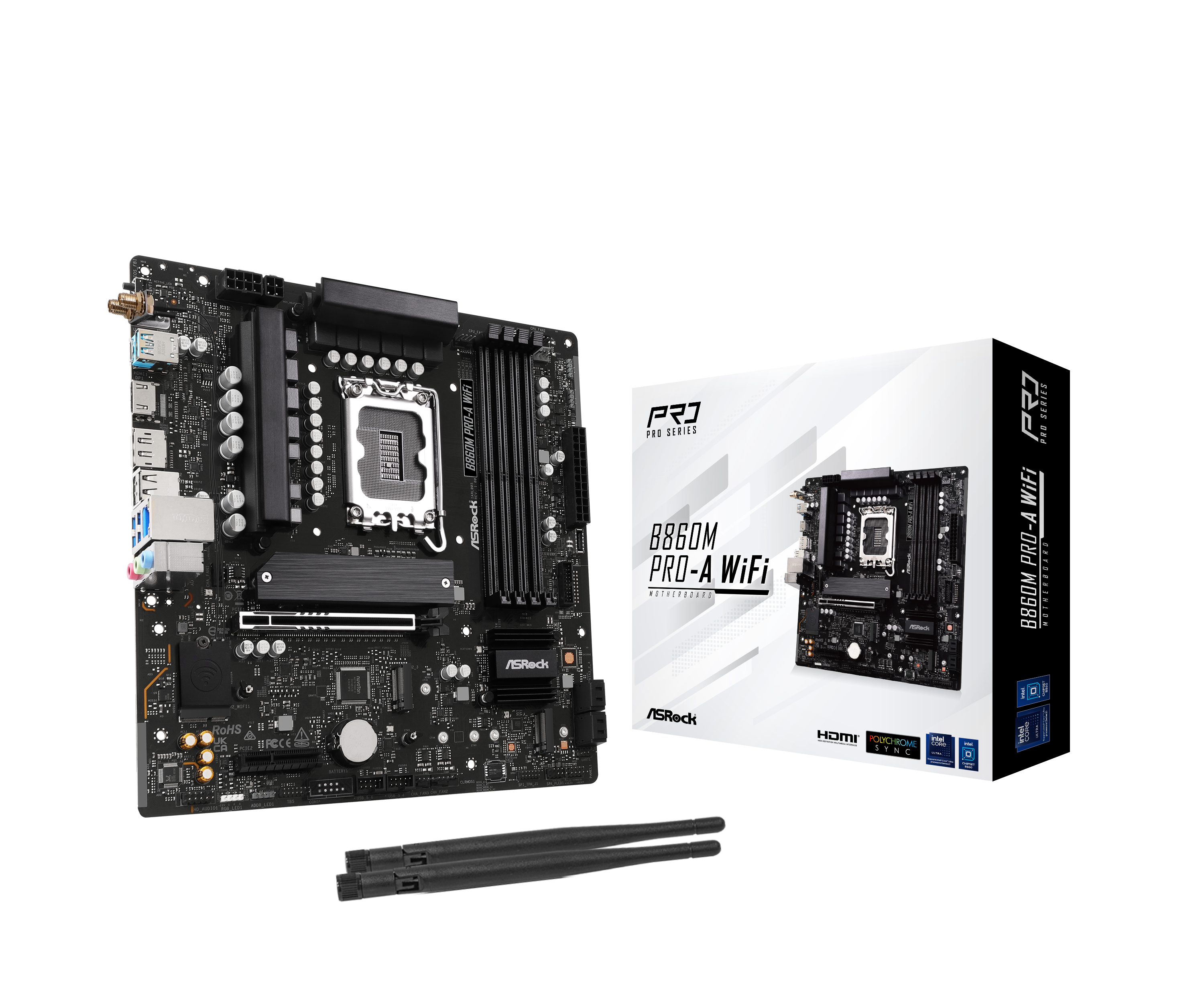 Asrock B860M Pro-A WIFI (LGA 1851) DDR5 Micro-ATX Motherboard