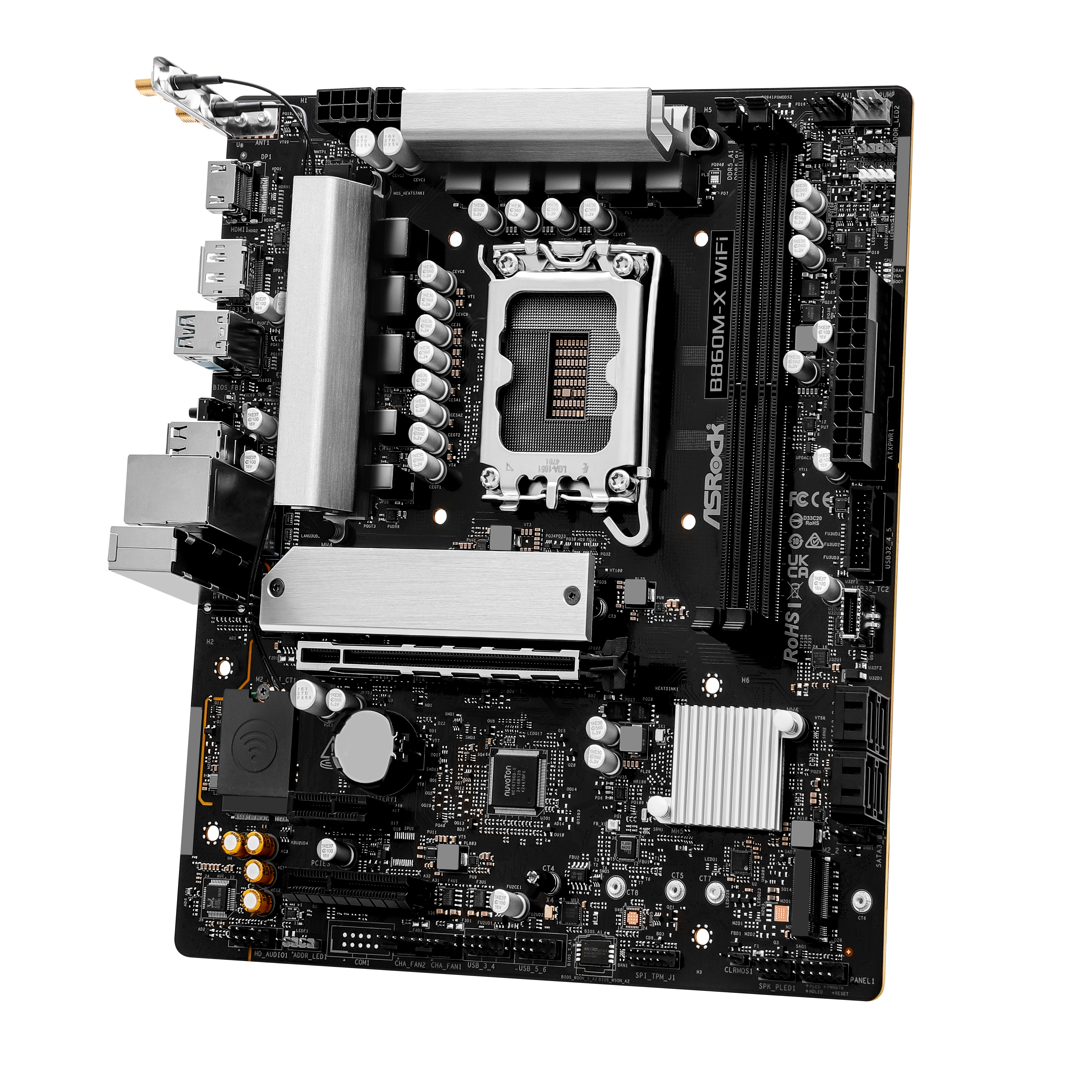 ASRock - Asrock B860M-X WIFI (LGA 1851) DDR5 Micro-ATX Motherboard