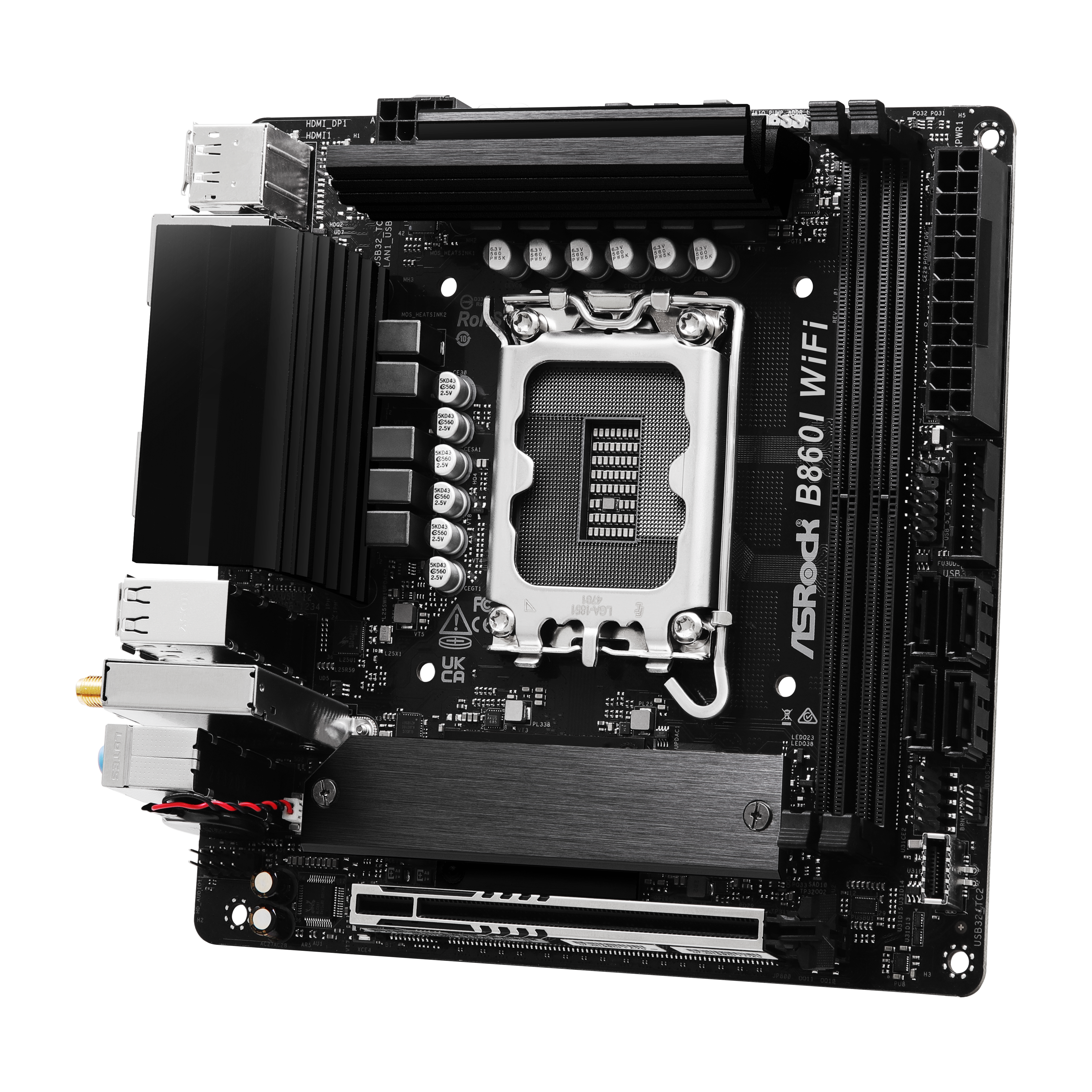 ASRock - Asrock B860I WIFI (LGA 1851) DDR5 Mini-ITX Motherboard