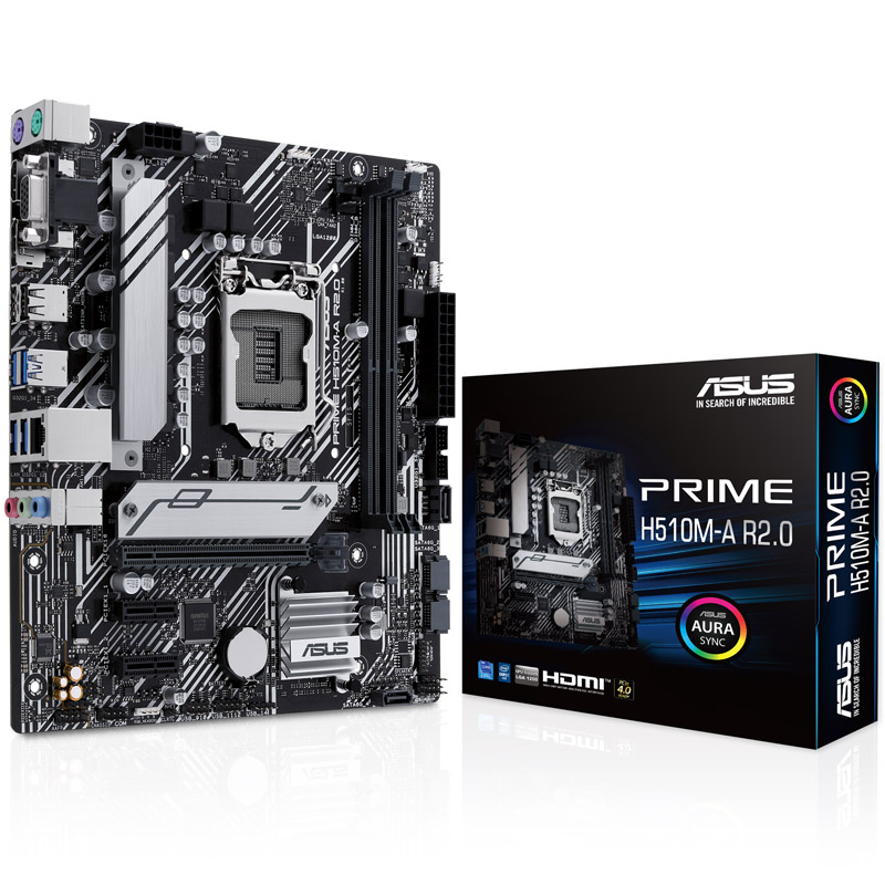 Asus Prime H510M-A R2.0 (Socket LGA 1200) Micro ATX Motherboard