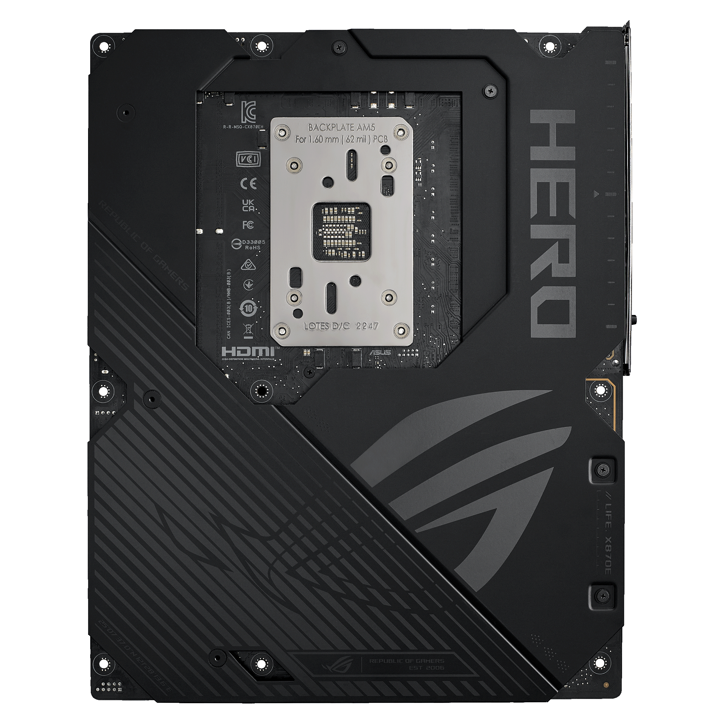 Asus - Asus ROG Crosshair X870E Hero (Socket AM5) DDR5 ATX Motherboard