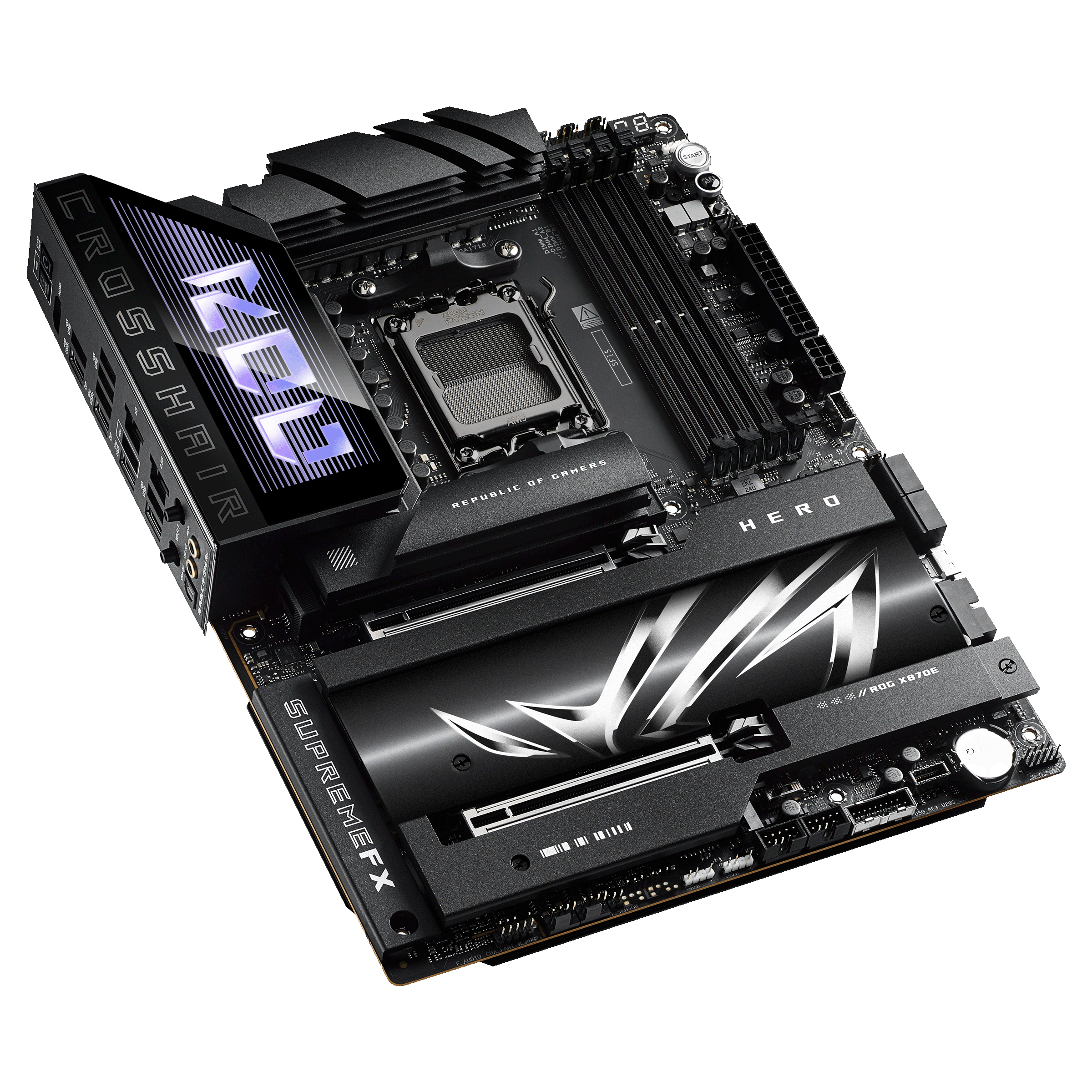 Asus - Asus ROG Crosshair X870E Hero (Socket AM5) DDR5 ATX Motherboard