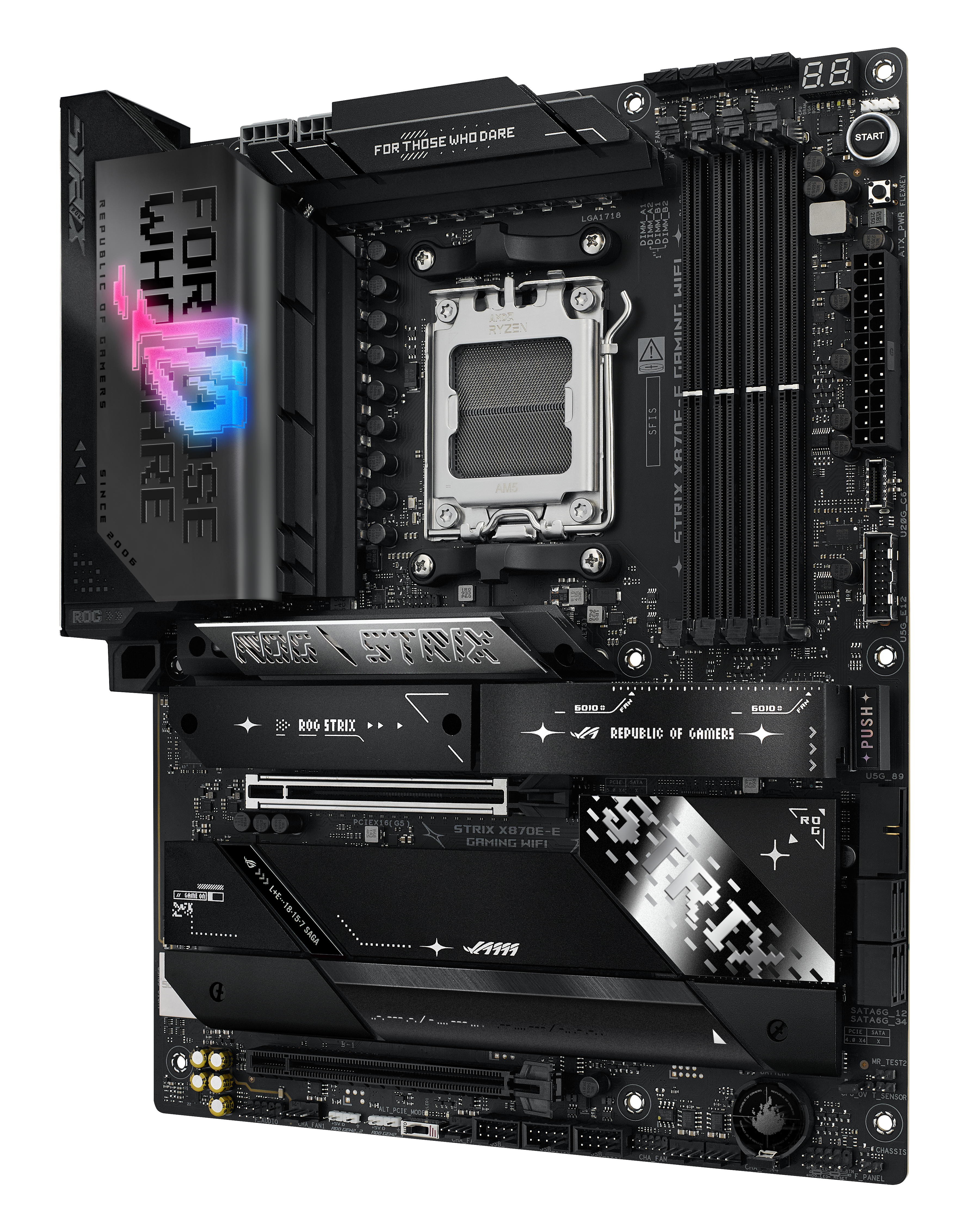 Asus - Asus ROG Strix X870E-E GAMING WIFI (Socket AM5) DDR5 ATX Motherboard