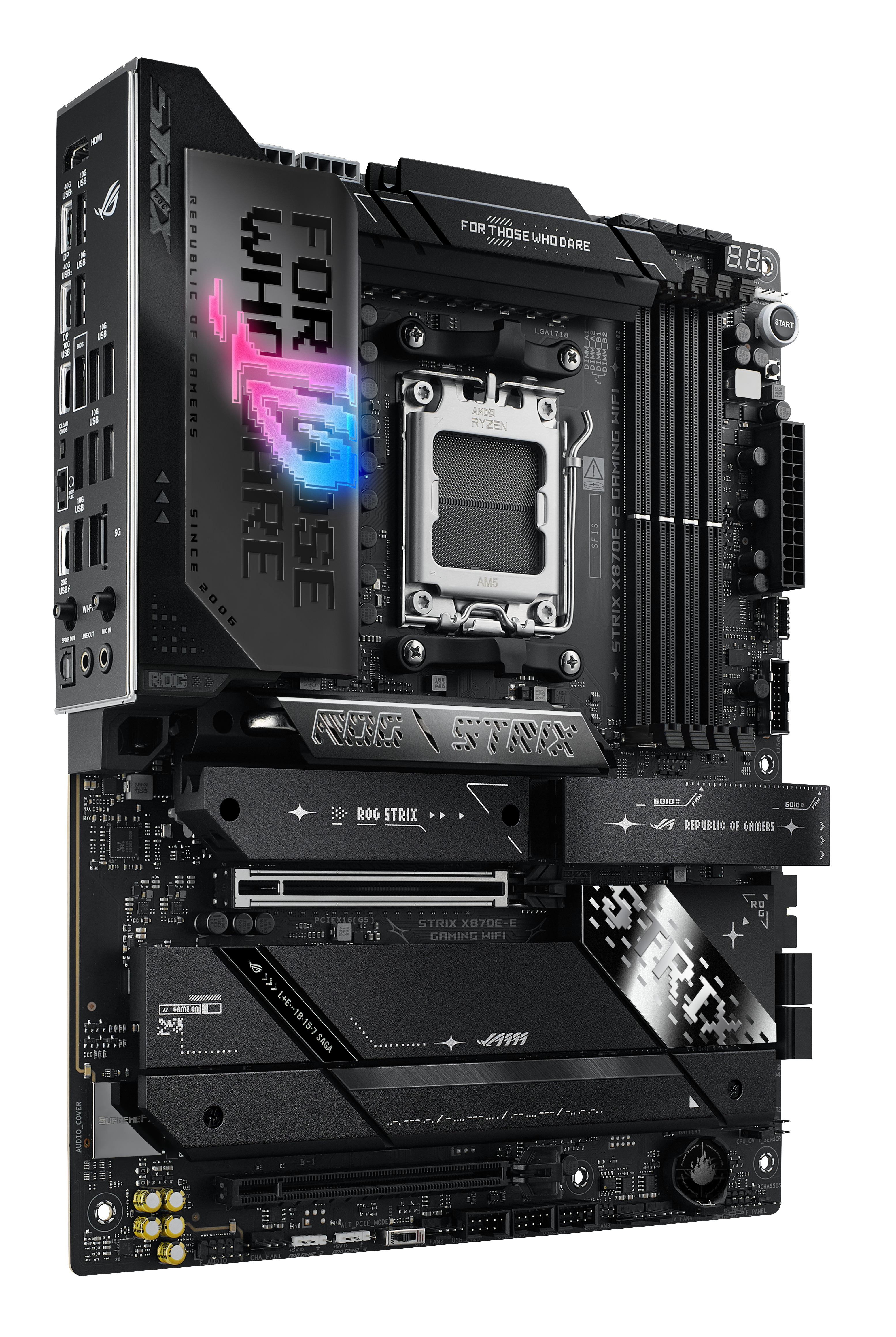 Asus - Asus ROG Strix X870E-E GAMING WIFI (Socket AM5) DDR5 ATX Motherboard