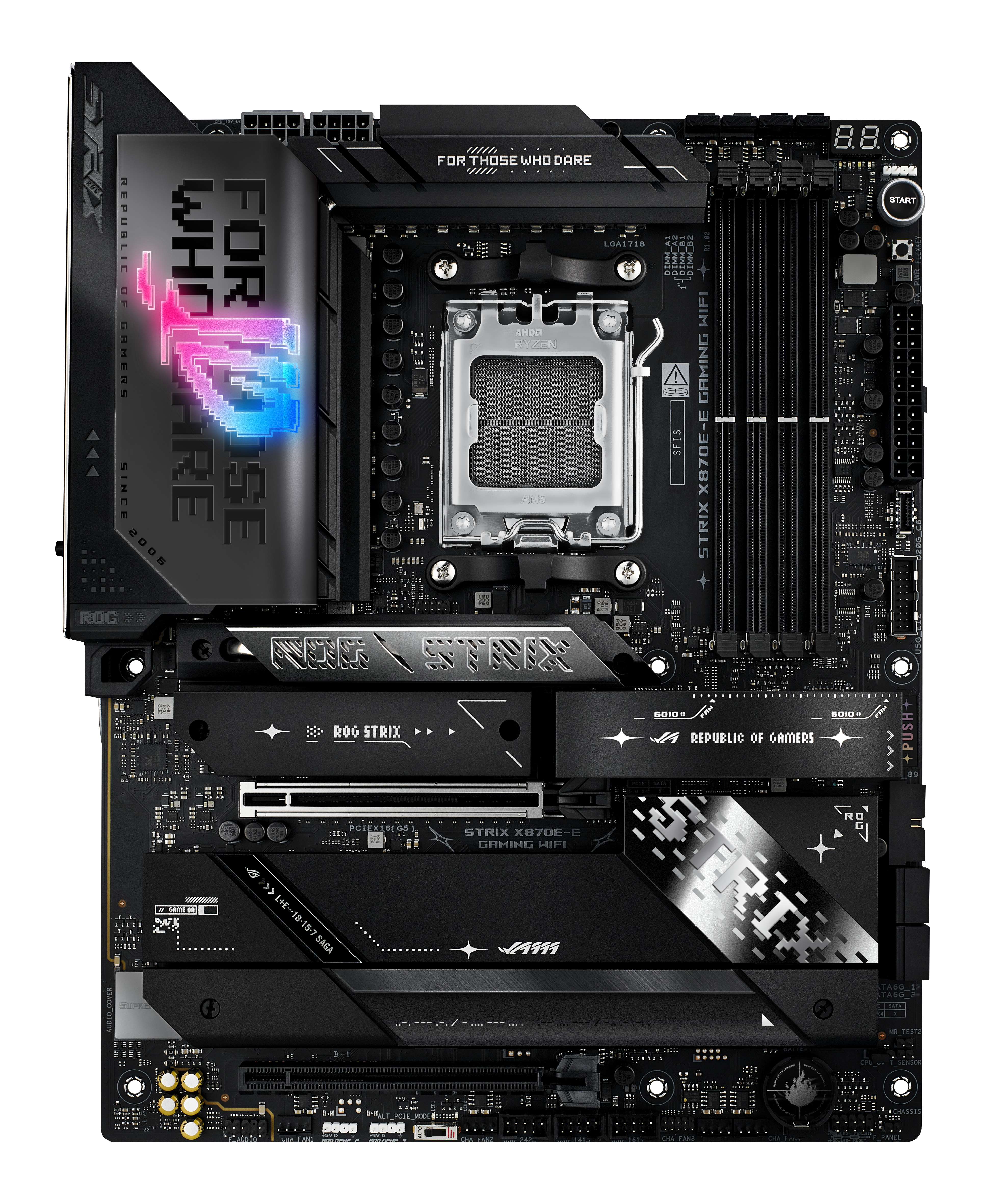 Asus - Asus ROG Strix X870E-E GAMING WIFI (Socket AM5) DDR5 ATX Motherboard