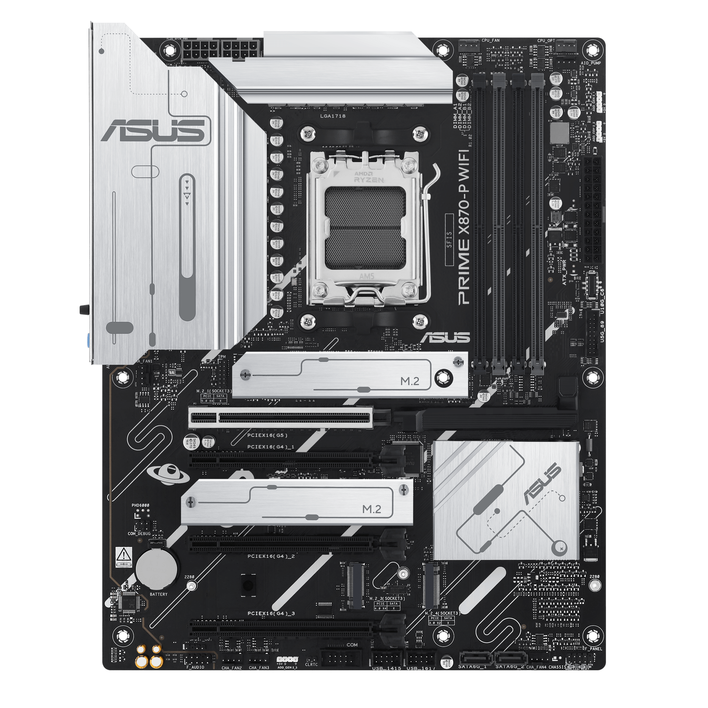 Asus - Asus PRIME X870-P WIFI (Socket AM5) DDR5 ATX Motherboard