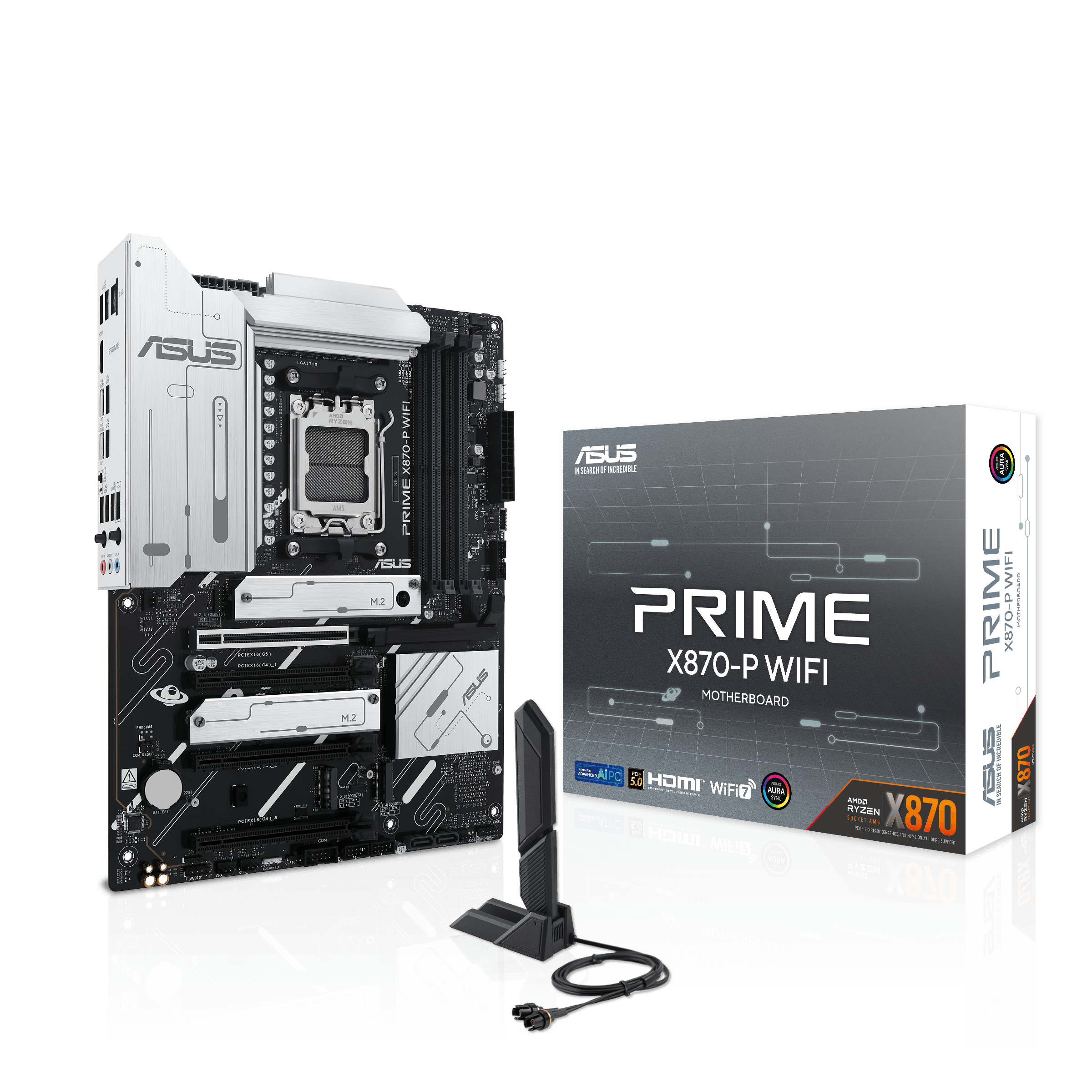 Asus - Asus PRIME X870-P WIFI (Socket AM5) DDR5 ATX Motherboard