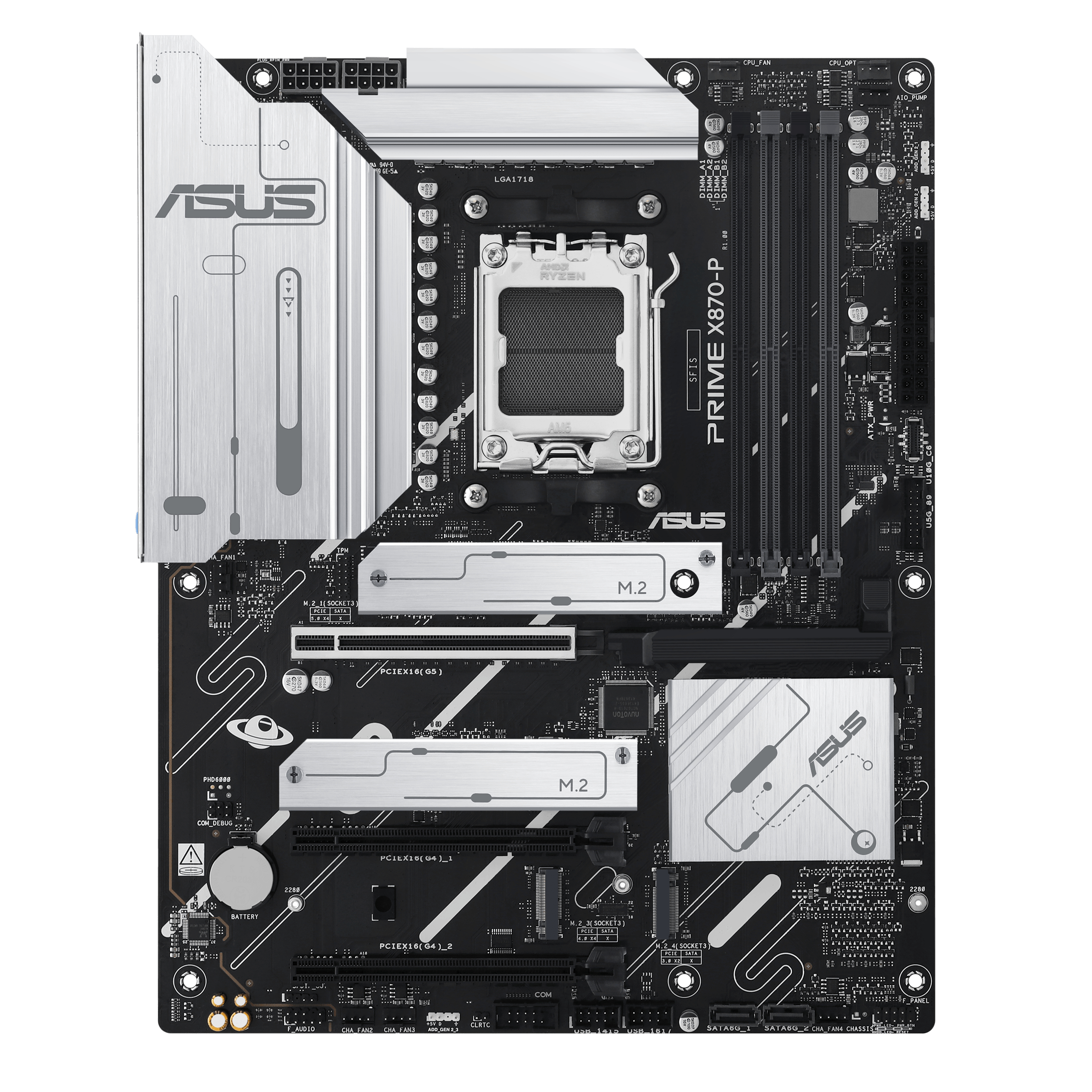 Asus - Asus PRIME X870-P (Socket AM5) DDR5 ATX Motherboard