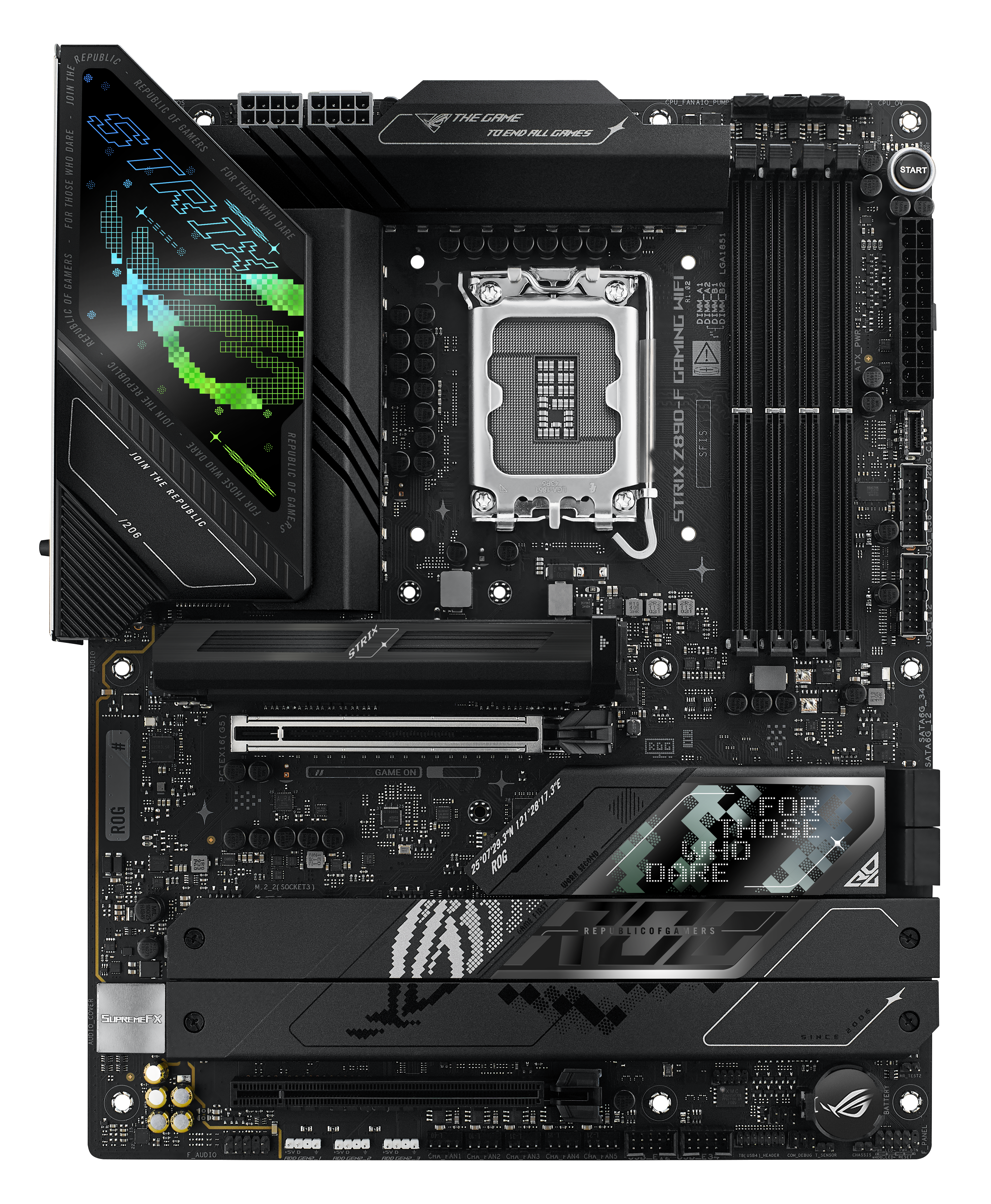 Asus - Asus ROG Strix Z890-F Gaming WIFI  (LGA 1851) DDR5 ATX Motherboard