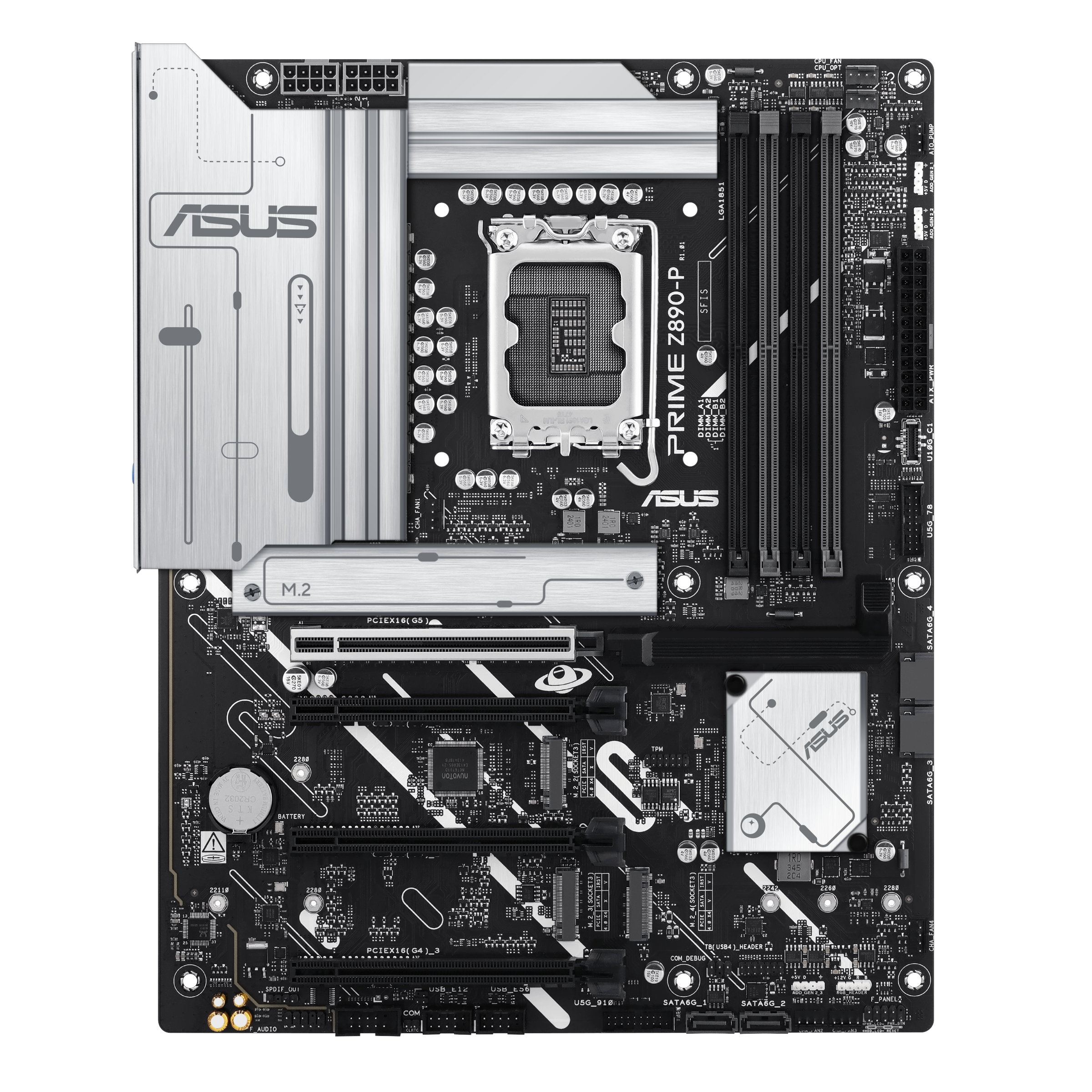 Asus - Asus Prime Z890-P (LGA 1851) DDR5 ATX Motherboard