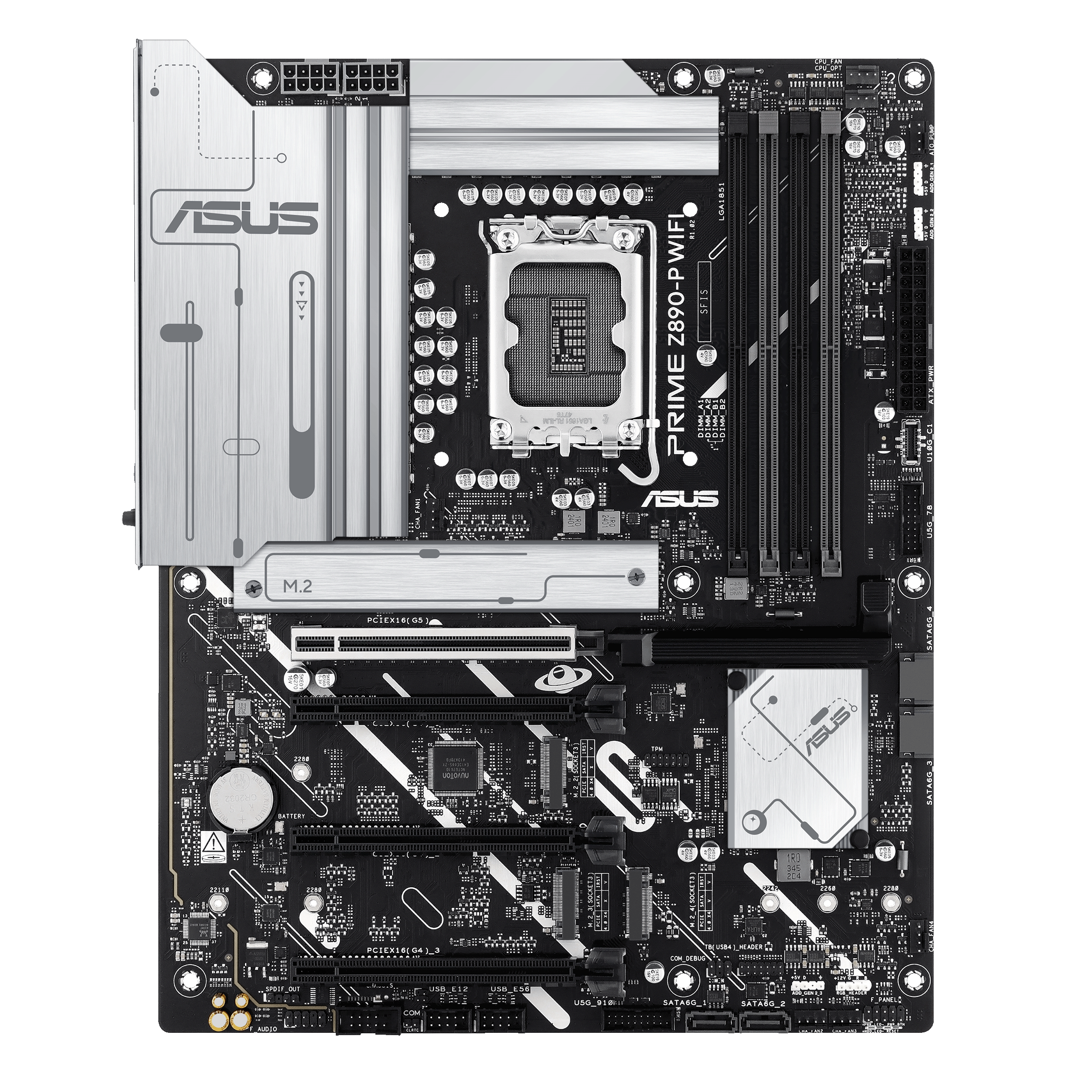 Asus - Asus Prime Z890-P WIFI (LGA 1851) DDR5 ATX Motherboard