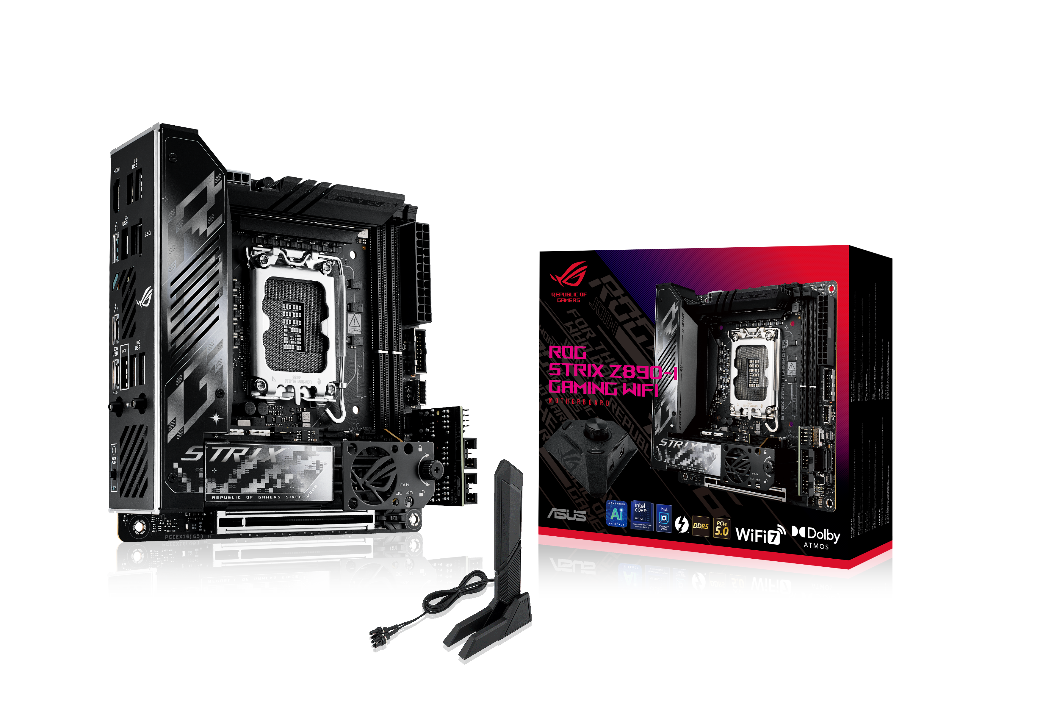 Asus ROG Strix Z890-I GAMING WIFI (LGA 1851) DDR5 Mini-ITX Motherboard