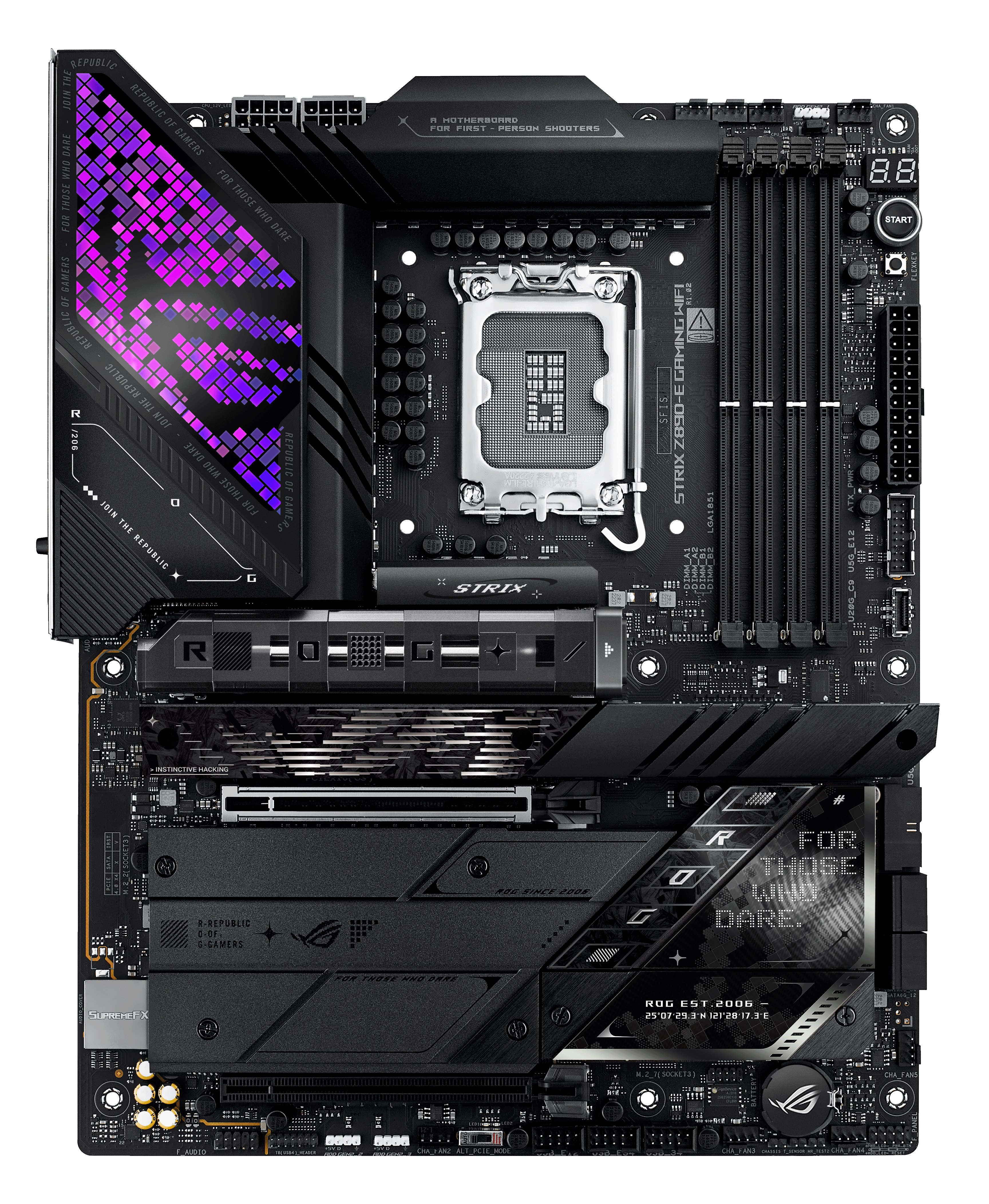 Asus - Asus ROG Strix Z890-E Gaming WIFI (LGA 1851) DDR5 ATX Motherboard