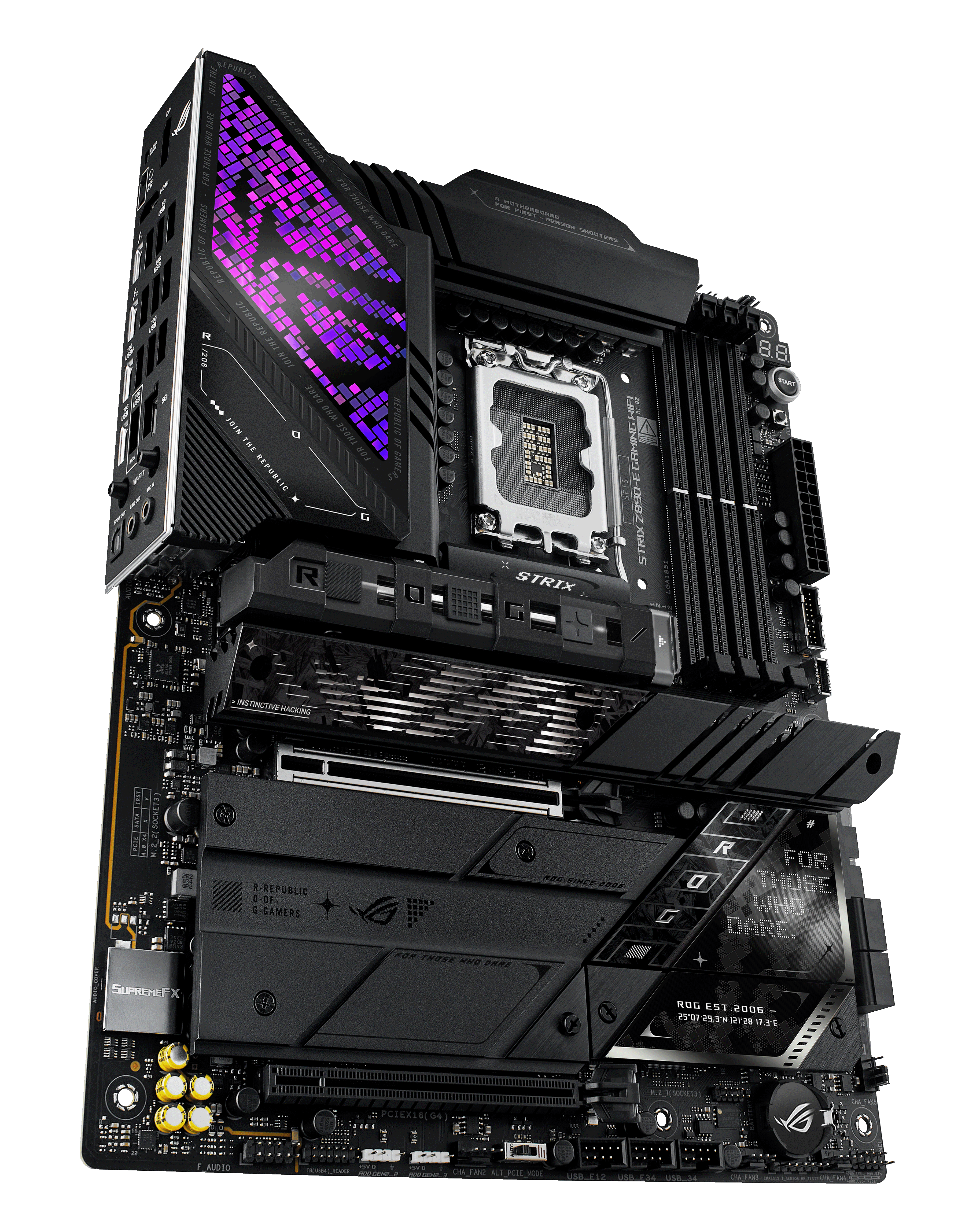 Asus - Asus ROG Strix Z890-E Gaming WIFI (LGA 1851) DDR5 ATX Motherboard