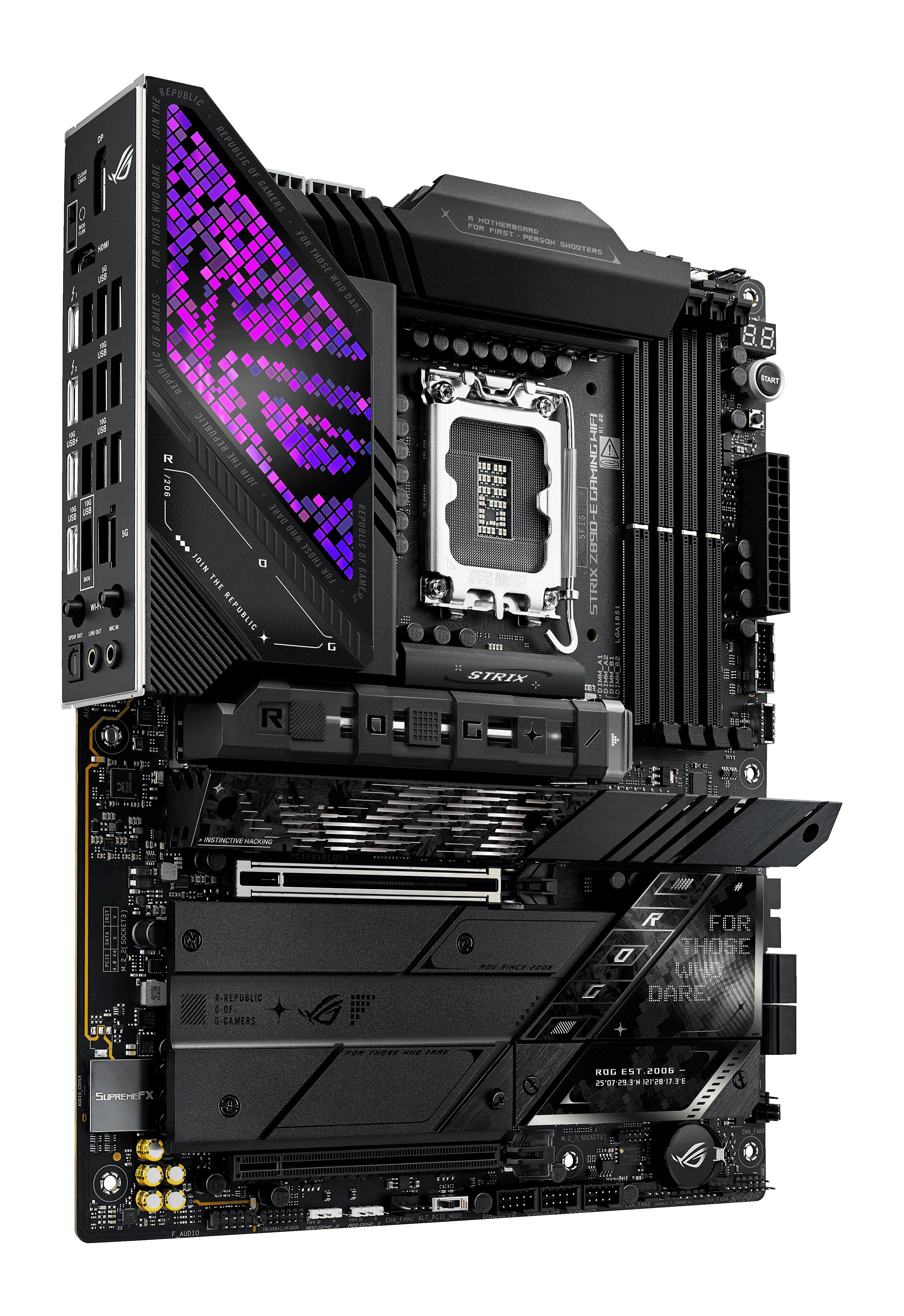 Asus - Asus ROG Strix Z890-E Gaming WIFI (LGA 1851) DDR5 ATX Motherboard