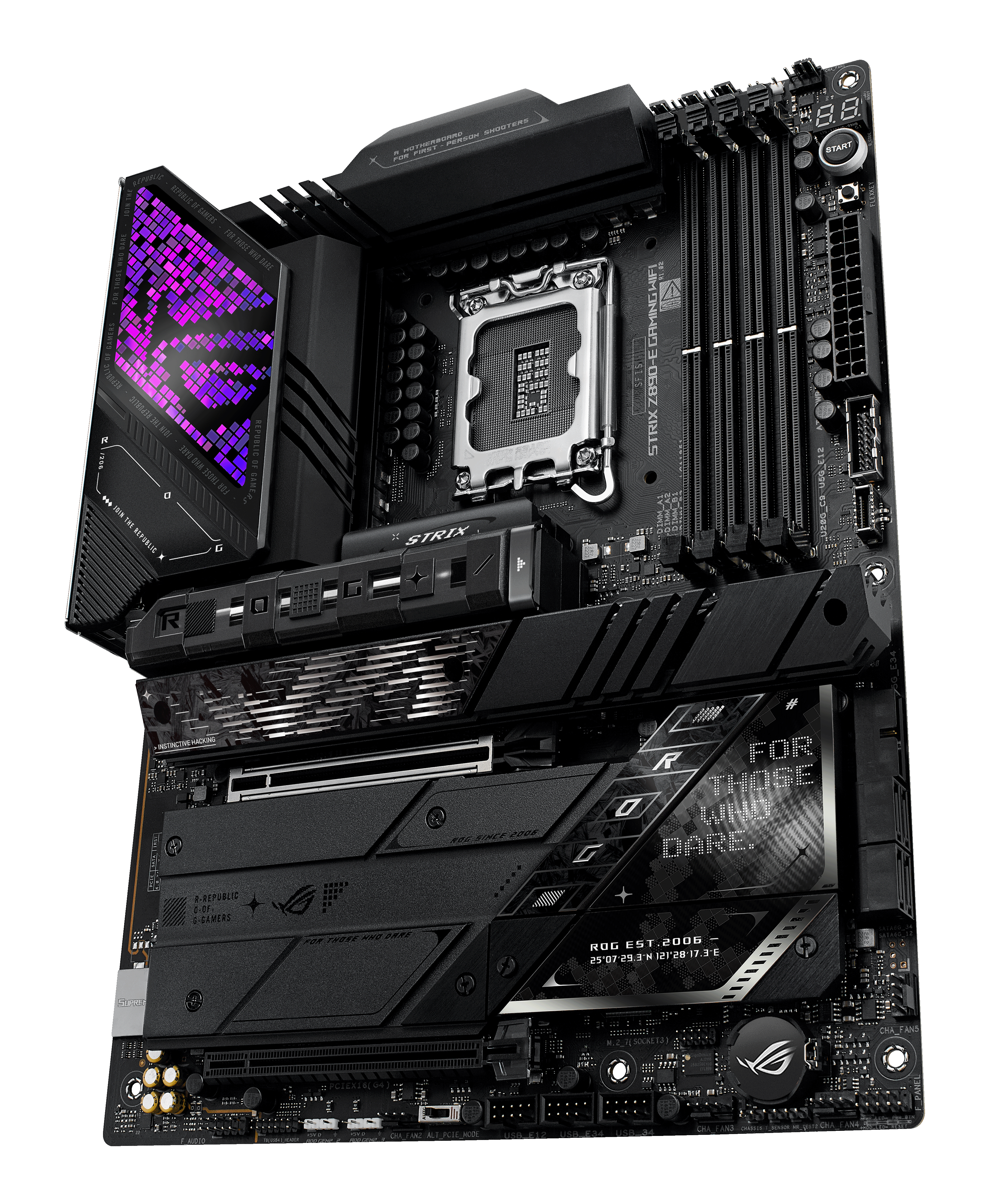 Asus - Asus ROG Strix Z890-E Gaming WIFI (LGA 1851) DDR5 ATX Motherboard