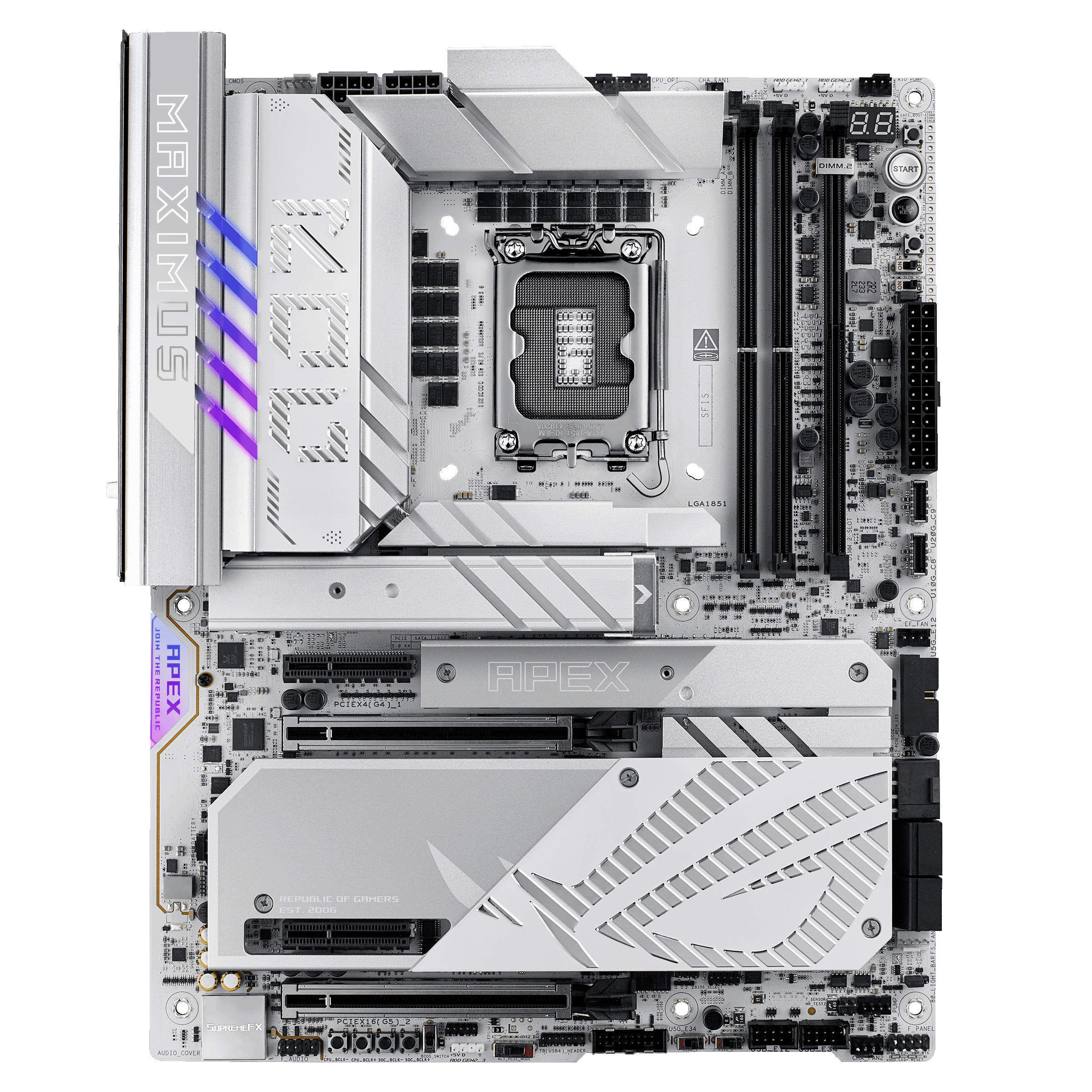 Asus - Asus ROG Maximus Z890 Apex (LGA 1851) DDR5 ATX Motherboard