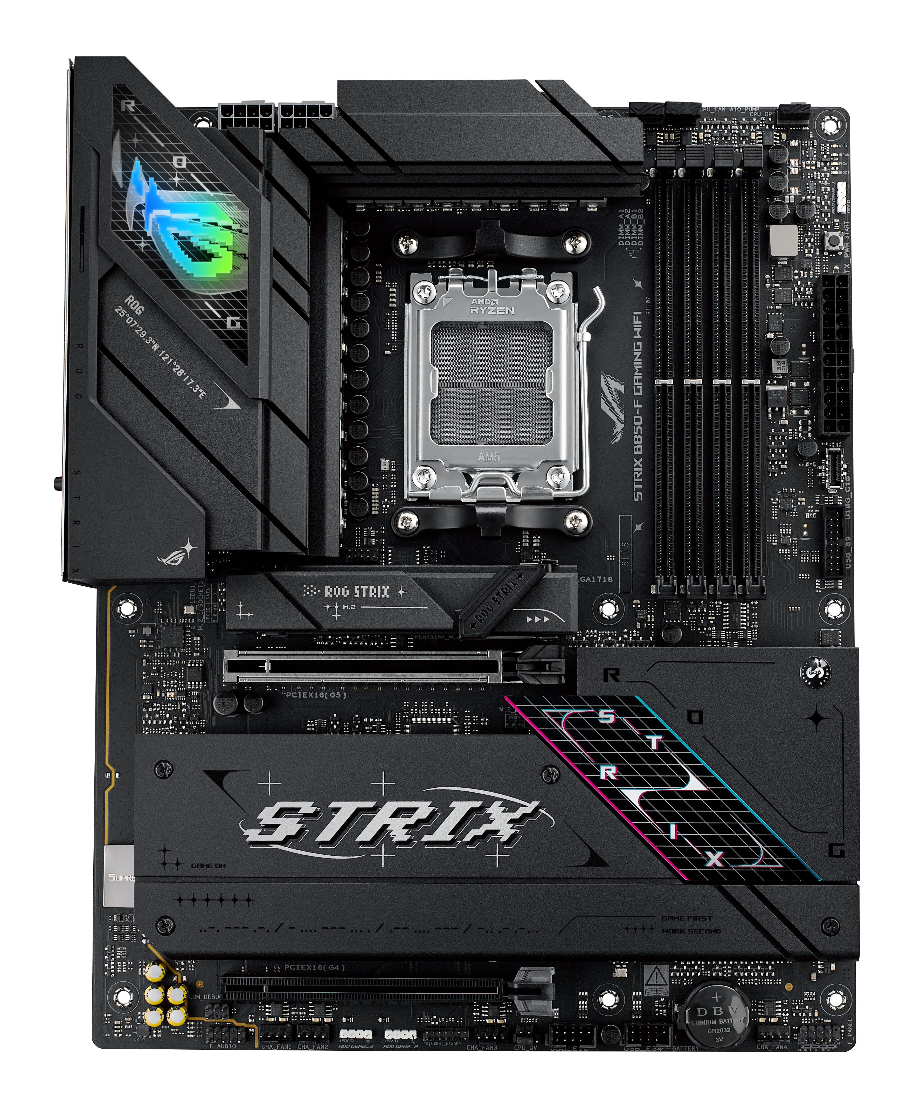 Asus - Asus ROG STRIX B850-F GAMING WIFI (Socket AM5) DDR5 ATX Motherboard