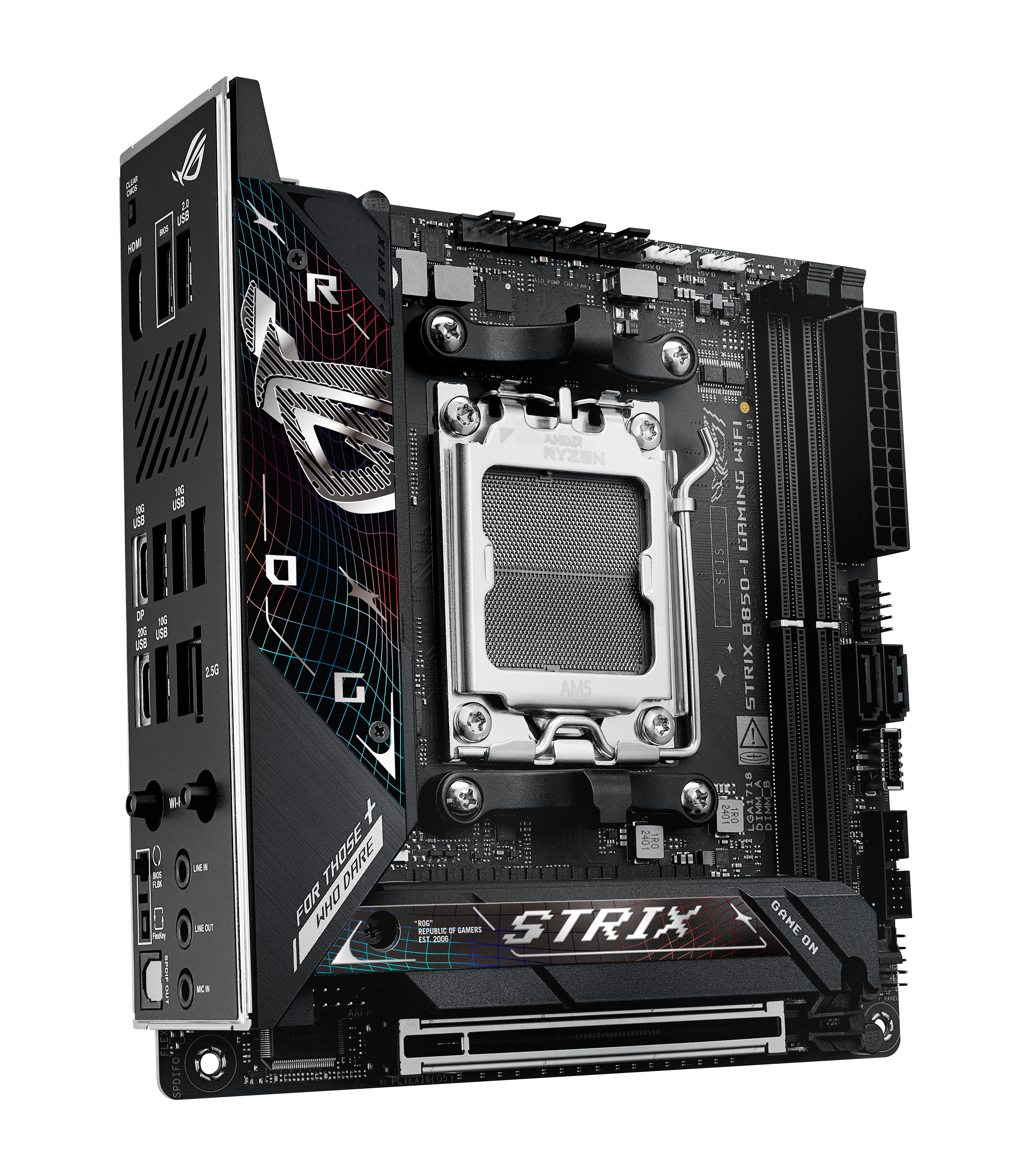 Asus - Asus ROG STRIX B850-I GAMING WIFI (Socket AM5) DDR5 Mini ITX Motherboard