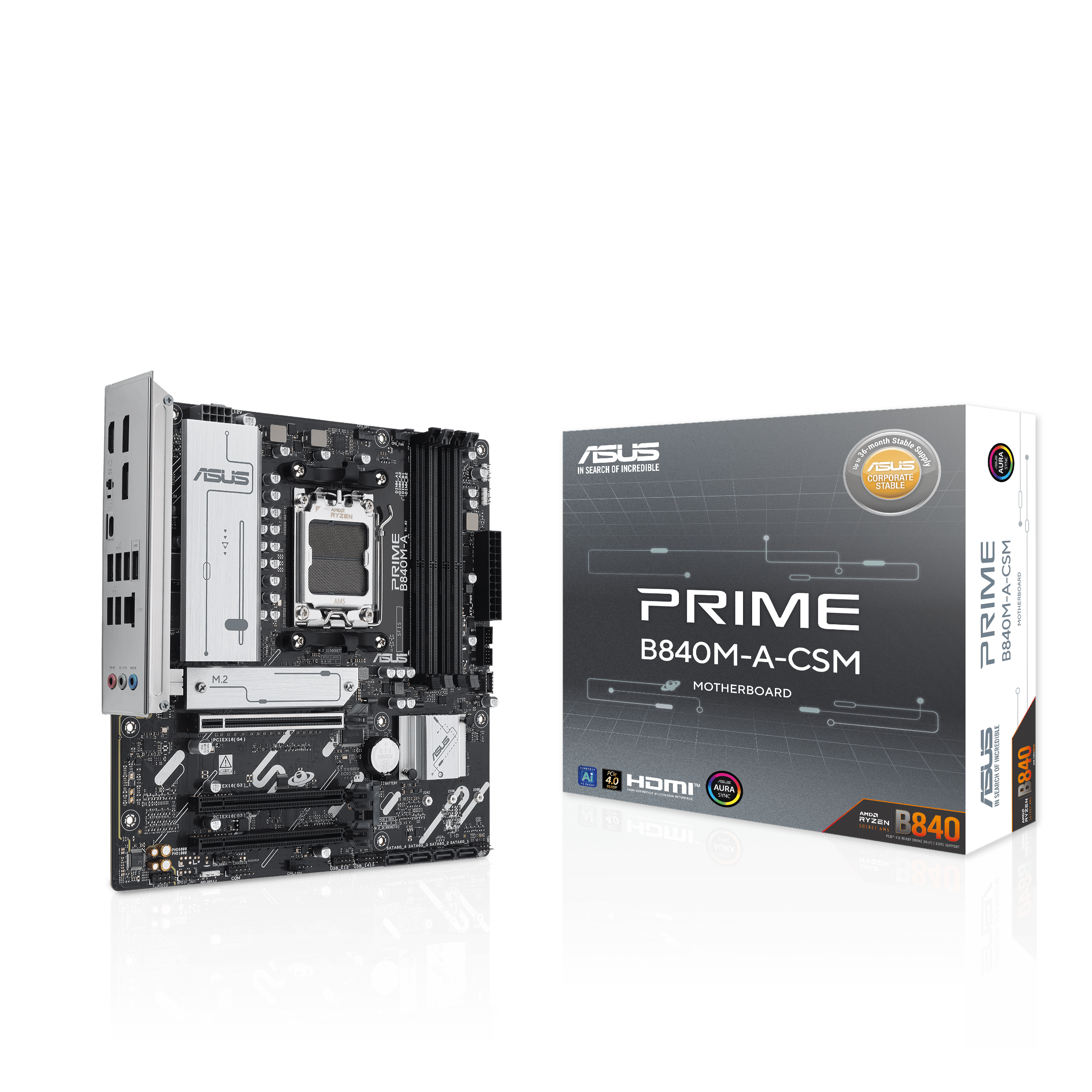 Asus PRIME B840M-A-CSM (Socket AM5) DDR5 Micro-ATX Motherboard