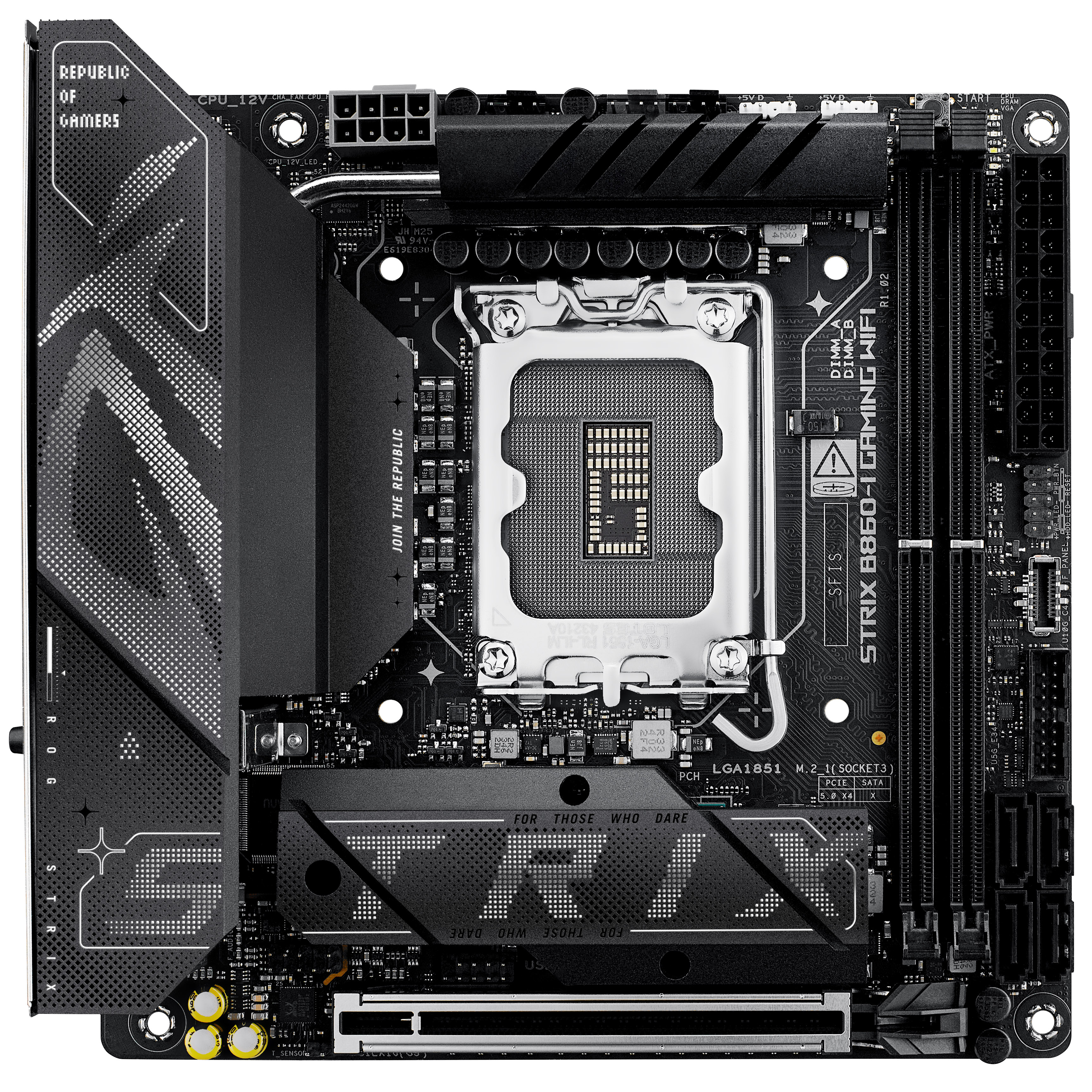 Asus - Asus ROG Strix B860-I Gaming WIFI (LGA 1851) DDR5 ITX Motherboard