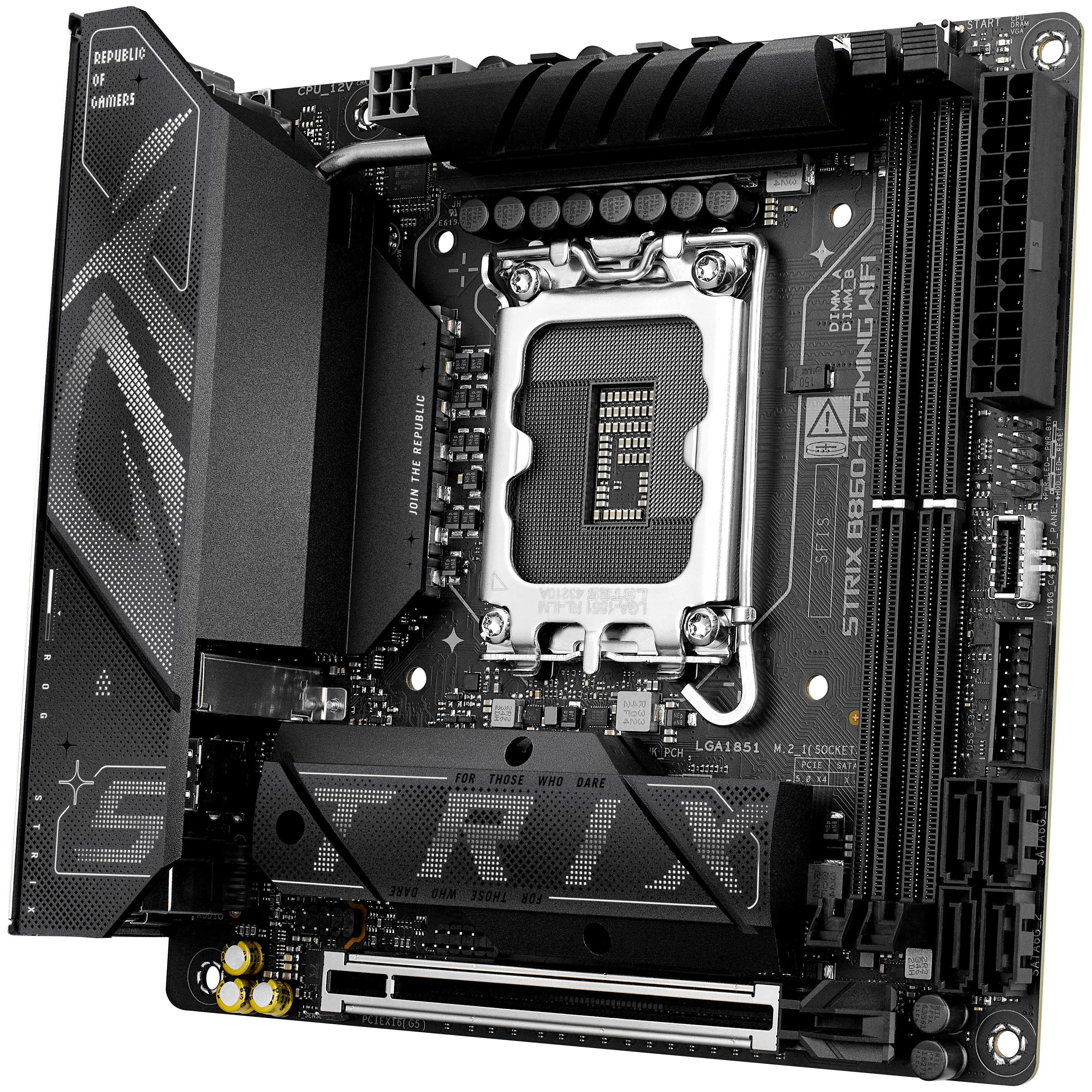 Asus - Asus ROG Strix B860-I Gaming WIFI (LGA 1851) DDR5 ITX Motherboard