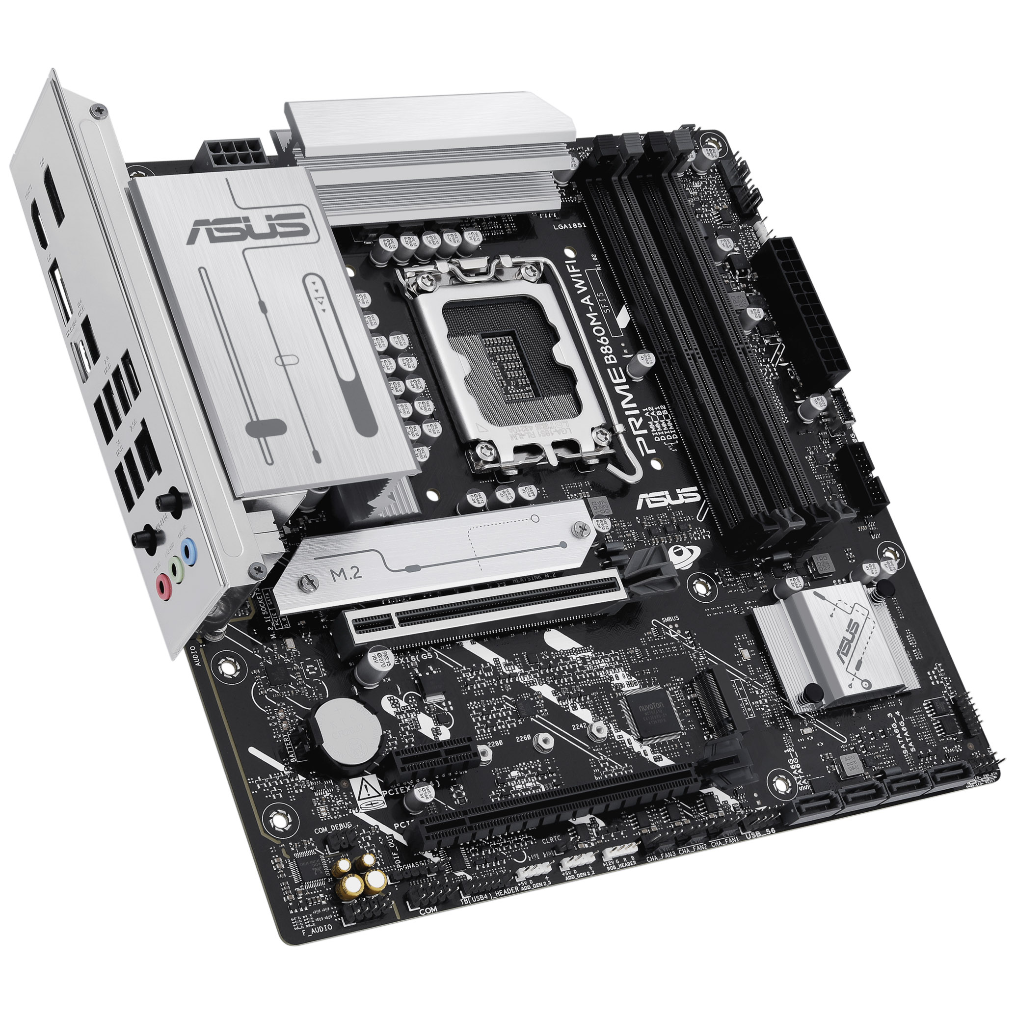 Asus - Asus Prime B860M-A WIFI (LGA 1851) DDR5 Micro-ATX Motherboard