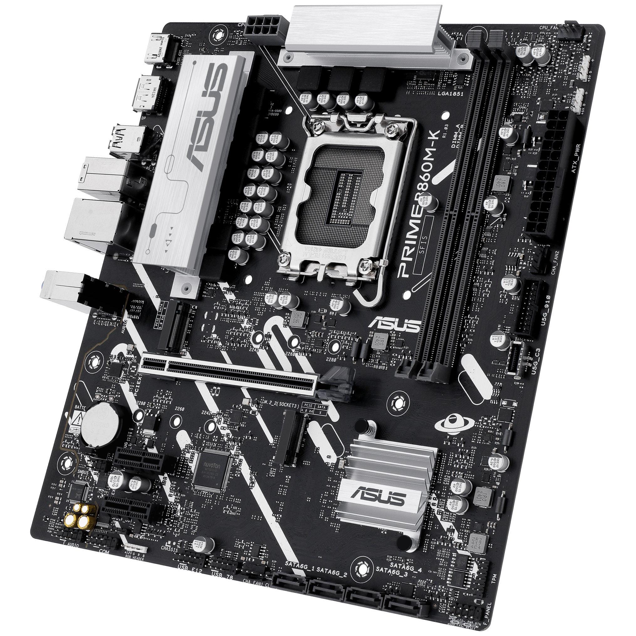 Asus - Asus Prime B860M-K (LGA 1851) DDR5 Micro-ATX Motherboard