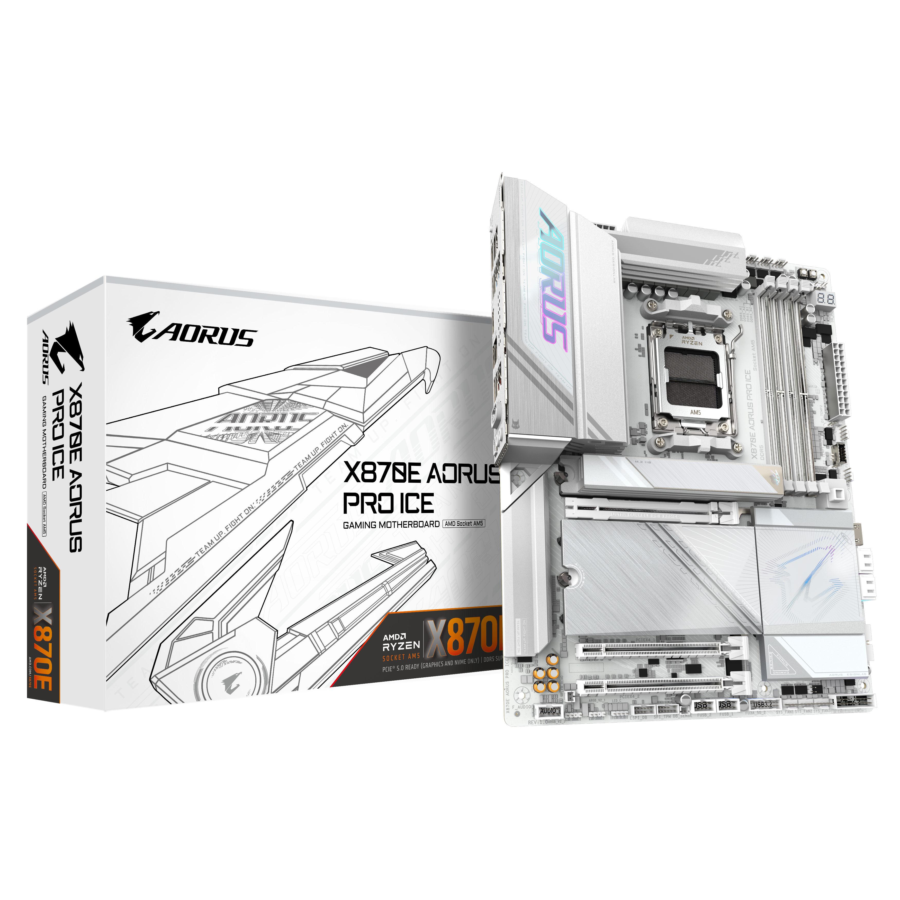 Gigabyte X870E Aorus Pro Ice (Socket AM5) DDR5 ATX Motherboard