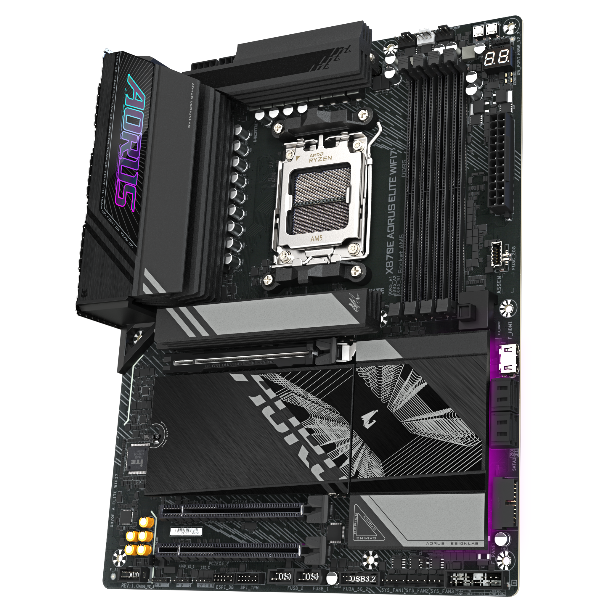 Gigabyte - Gigabyte X870E Aorus Elite WIFI7 (Socket AM5) DDR5 ATX Motherboard