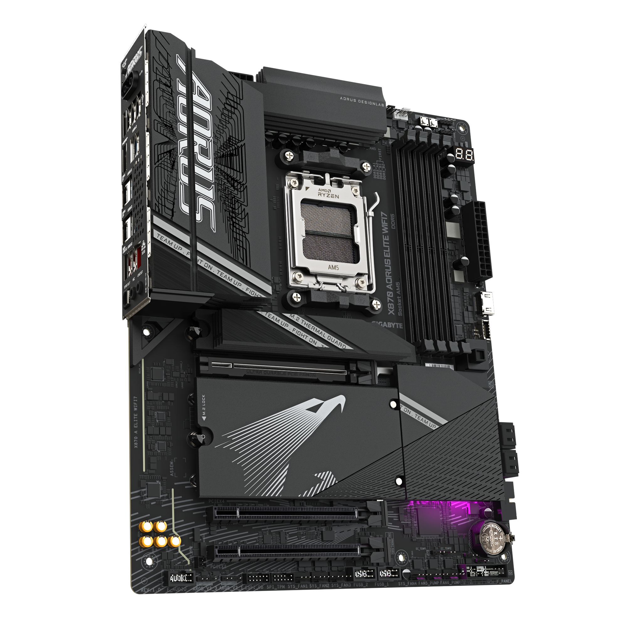 Gigabyte - Gigabyte X870 Aorus Elite WIFI7 (Socket AM5) DDR5 ATX Motherboard