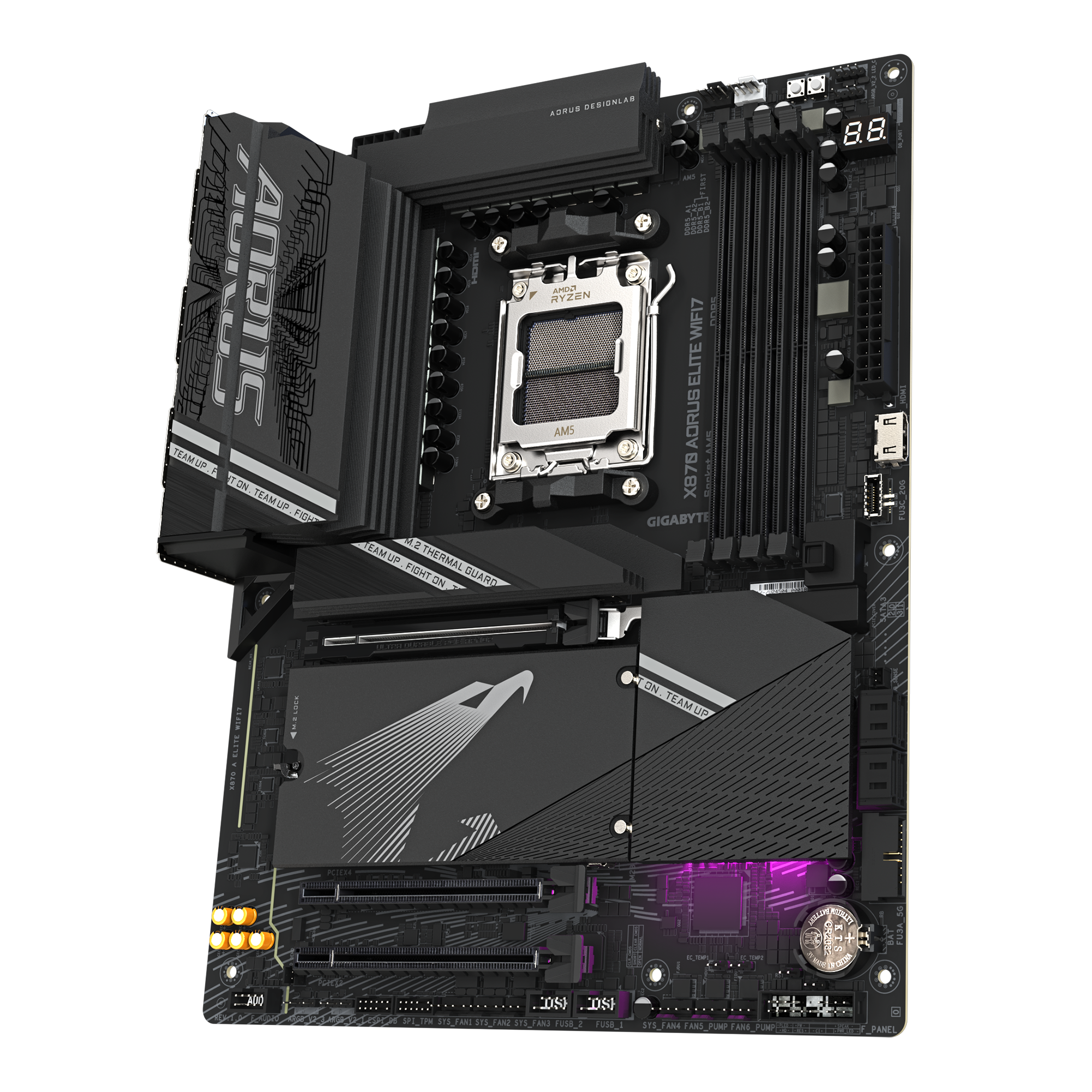 Gigabyte - Gigabyte X870 Aorus Elite WIFI7 (Socket AM5) DDR5 ATX Motherboard