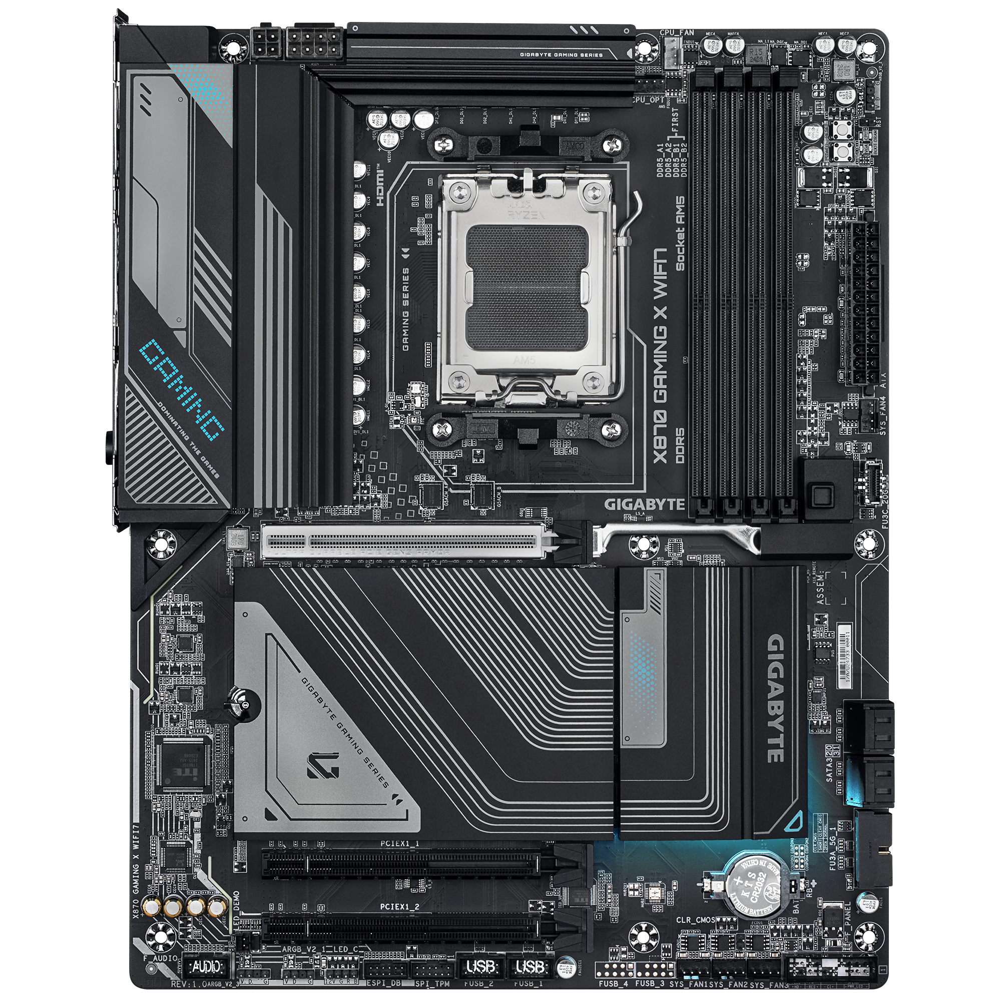 Gigabyte - Gigabyte X870 GAMING X WIFI7 (Socket AM5) DDR5 ATX Motherboard