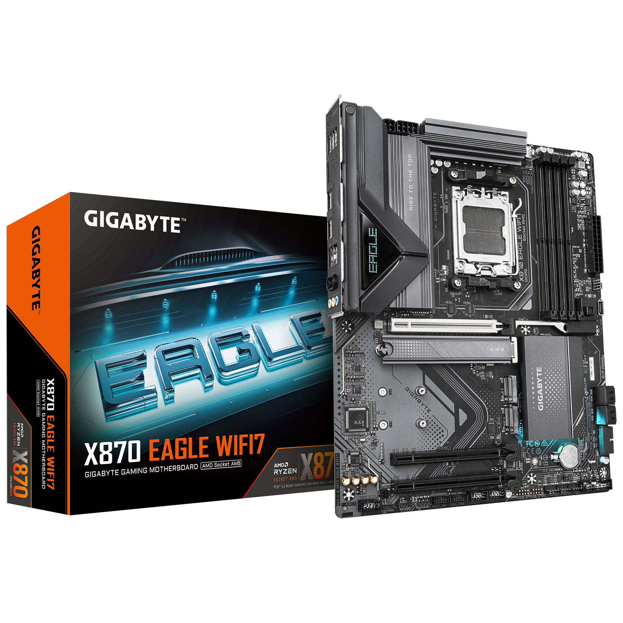 Gigabyte - Gigabyte X870 EAGLE WIFI7 (Socket AM5) DDR5 ATX Motherboard