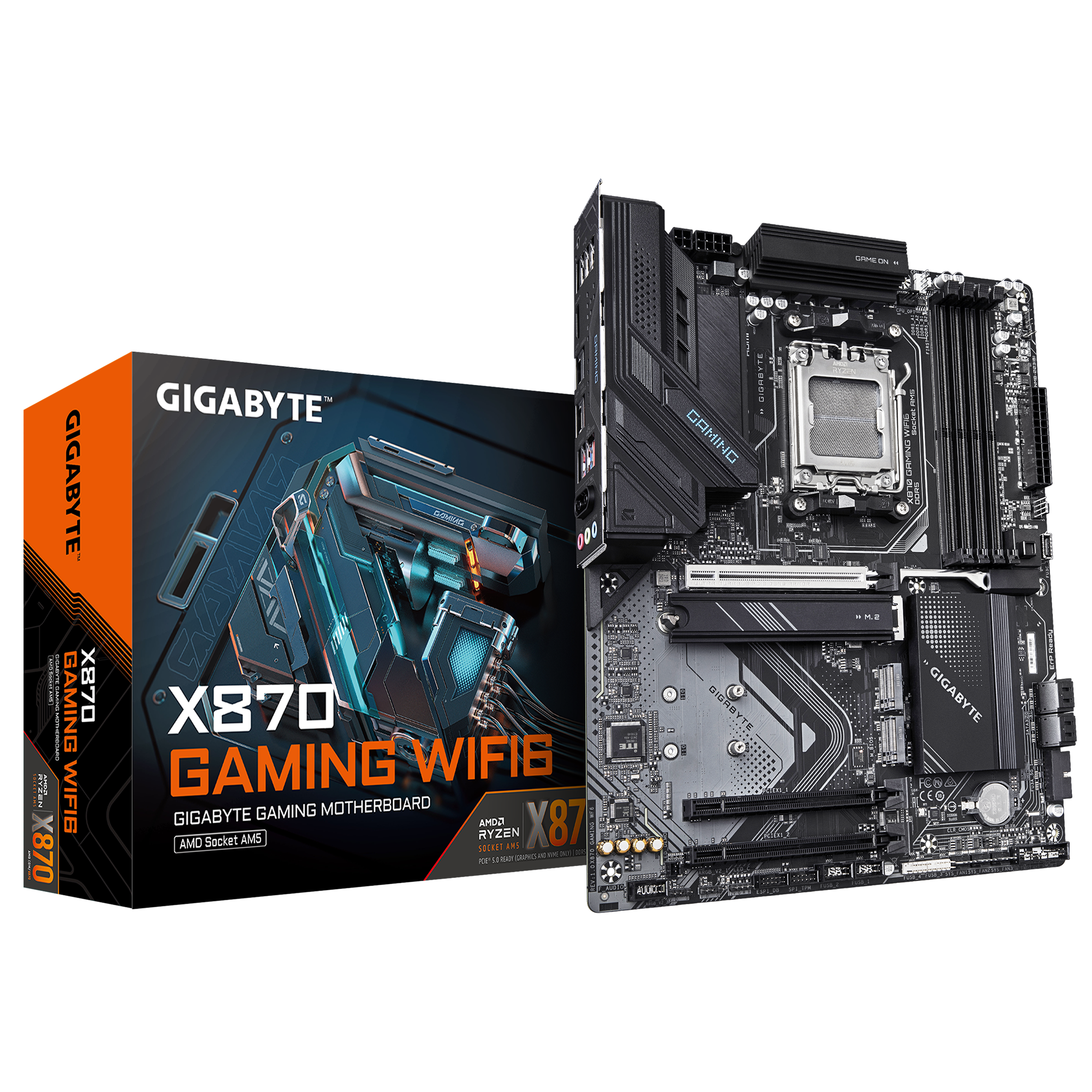 Gigabyte X870 GAMING X WIFI6 (Socket AM5) DDR5 ATX Motherboard