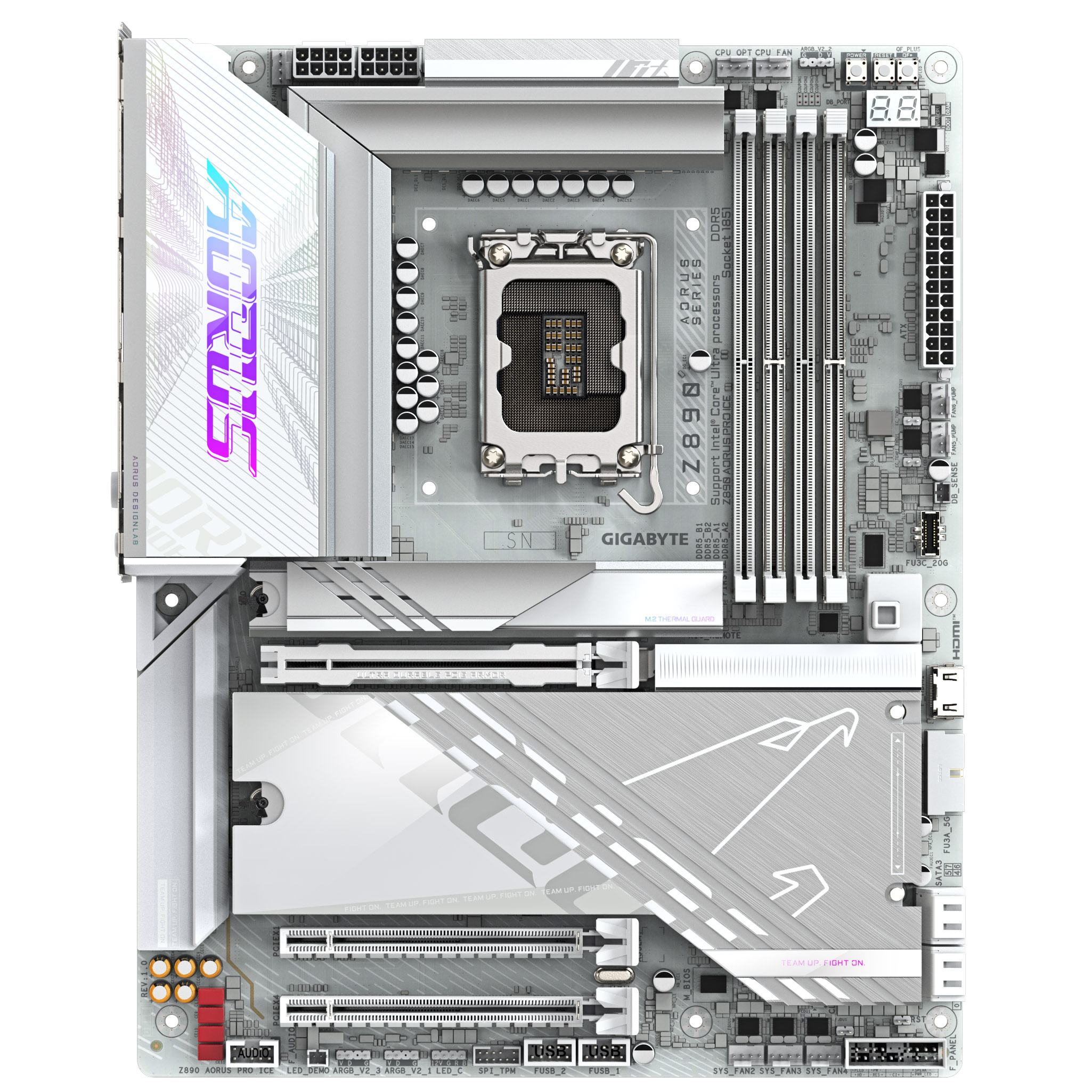 Gigabyte - Gigabyte Z890 AORUS PRO ICE (LGA1851) DDR5 ATX Motherboard