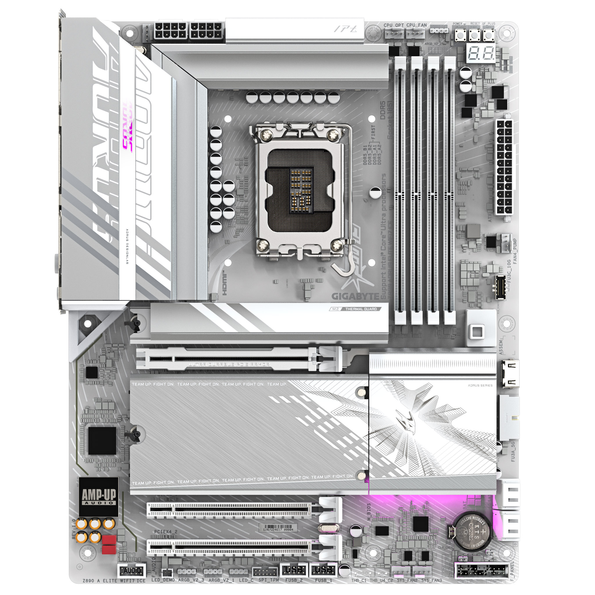 Gigabyte - Gigabyte Z890   AORUS ELITE WIFI7 ICE (LGA1851) DDR5 ATX Motherboard