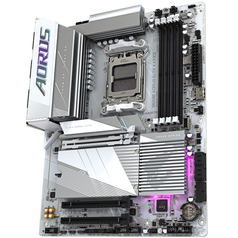 Gigabyte - Gigabyte B650E AORUS ELITE X AX ICE (Socket AM5) DDR5 ATX Motherboard