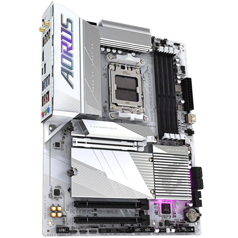 Gigabyte - Gigabyte B650E AORUS ELITE X AX ICE (Socket AM5) DDR5 ATX Motherboard