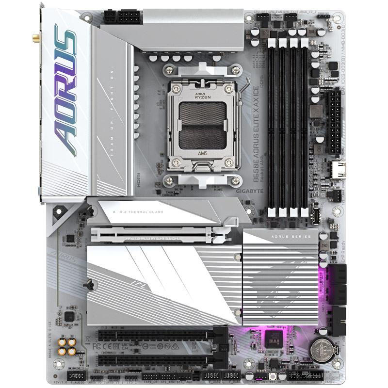 Gigabyte - Gigabyte B650E AORUS ELITE X AX ICE (Socket AM5) DDR5 ATX Motherboard