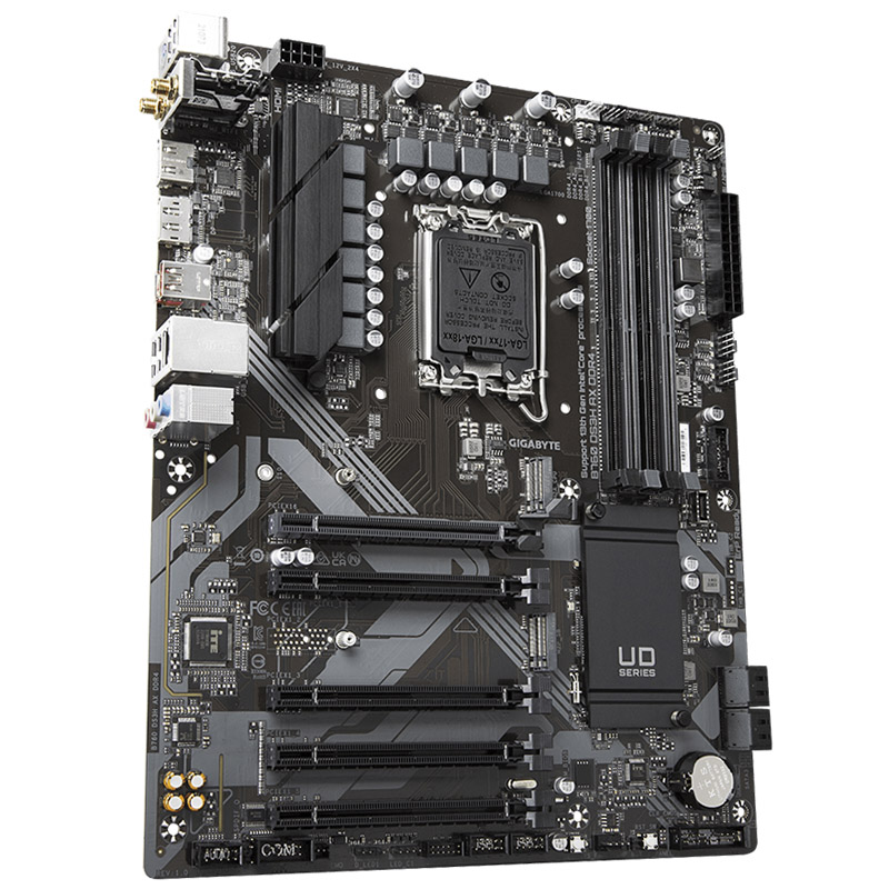 Gigabyte - Gigabyte B760 DS3H AX (LGA 1700) DDR4 ATX Motherboard