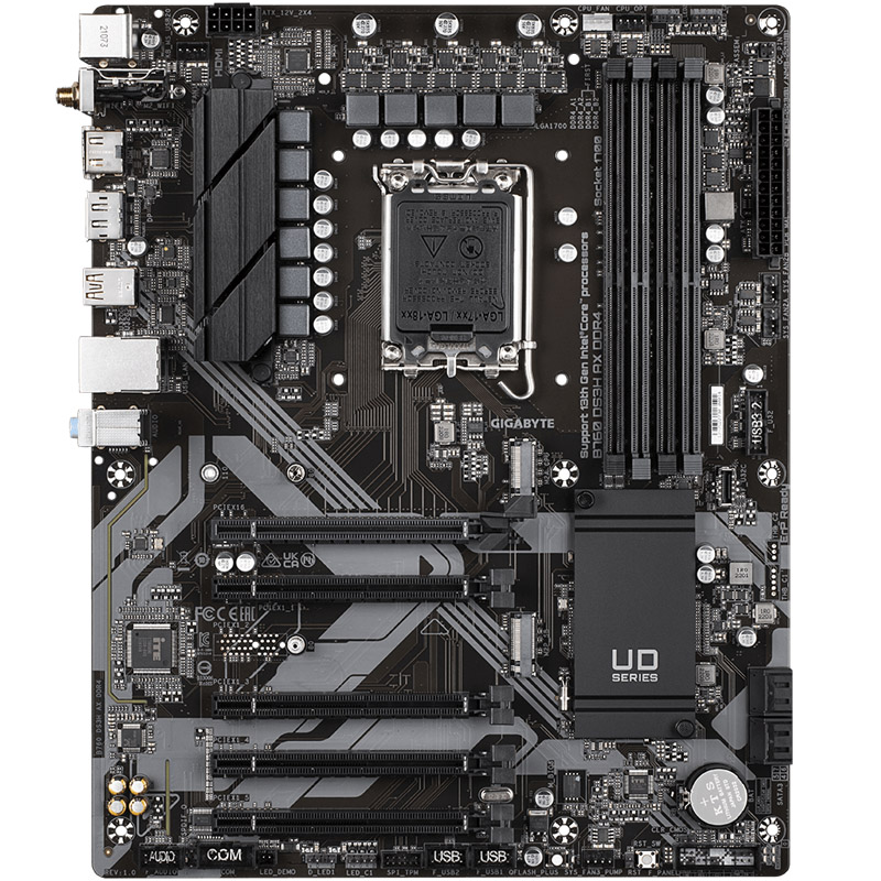 Gigabyte - Gigabyte B760 DS3H AX (LGA 1700) DDR4 ATX Motherboard