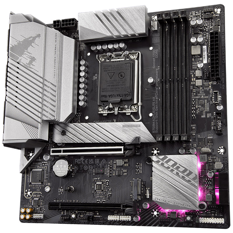 Gigabyte - Gigabyte B760M AORUS ELITE AX (LGA 1700) DDR5 Micro-ATX Motherboard