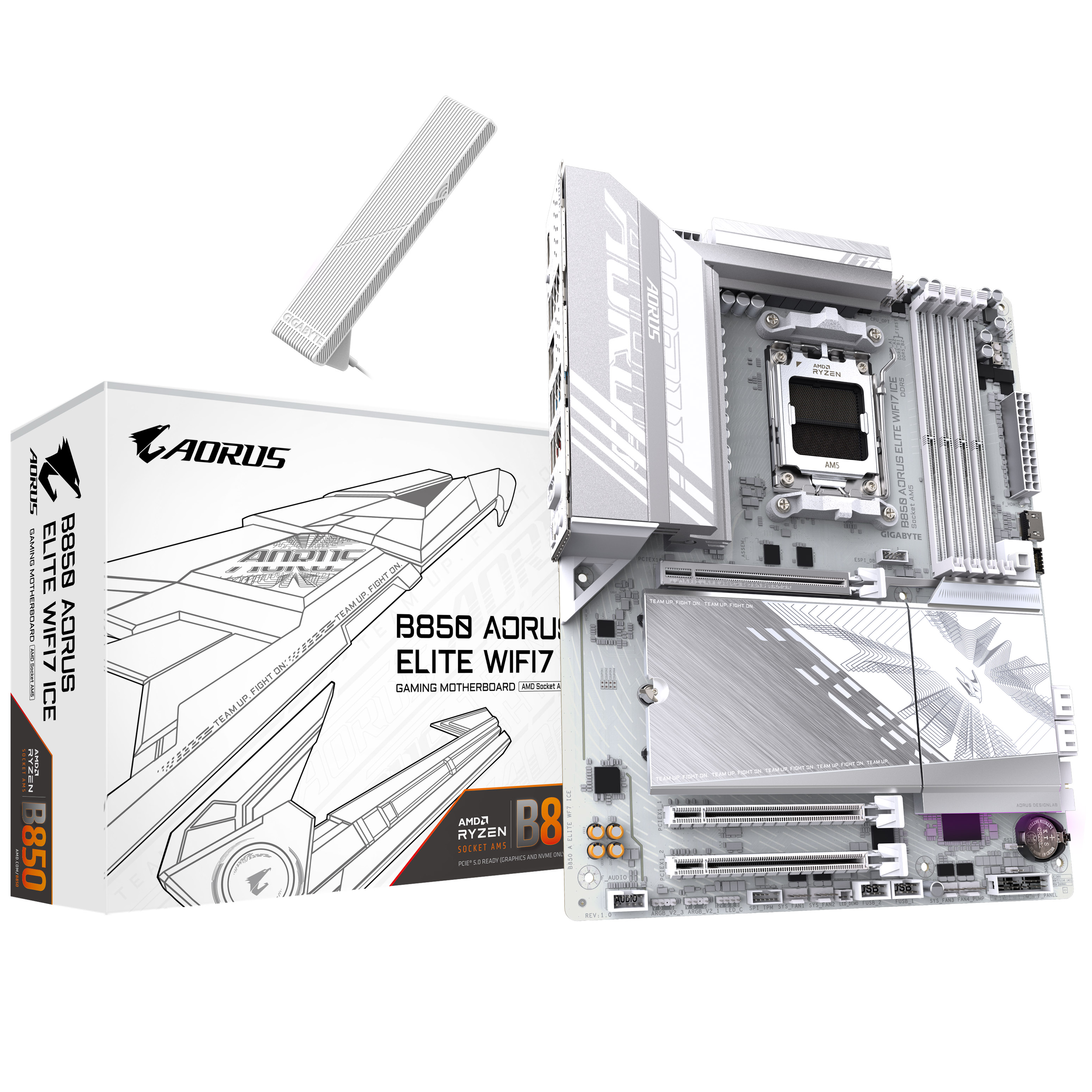 Gigabyte B850 AORUS ELITE WIFI7 ICE (Socket AM5) DDR5 ATX Motherboard