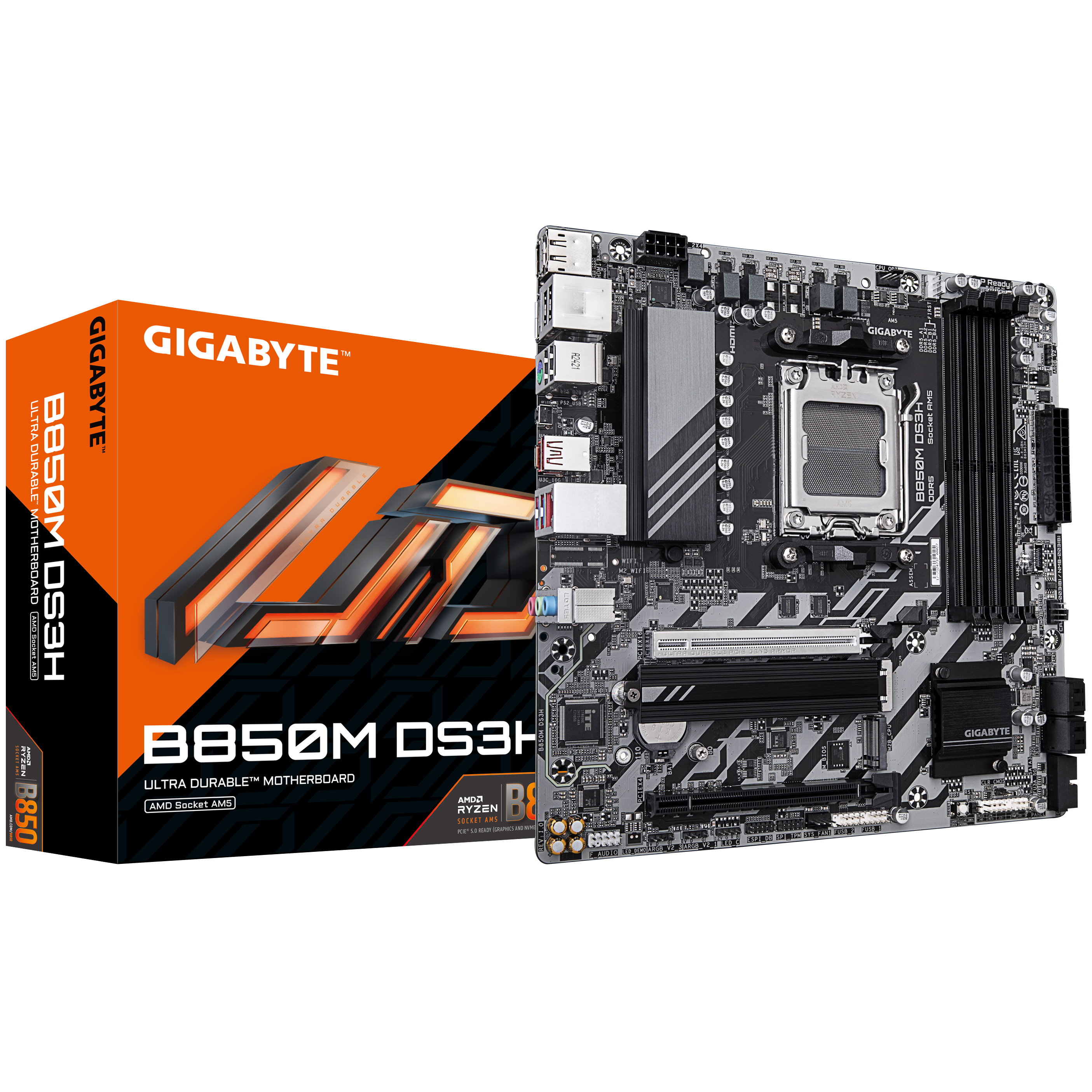 Gigabyte B850M DS3H (Socket AM5) DDR5 Micro ATX Motherboard