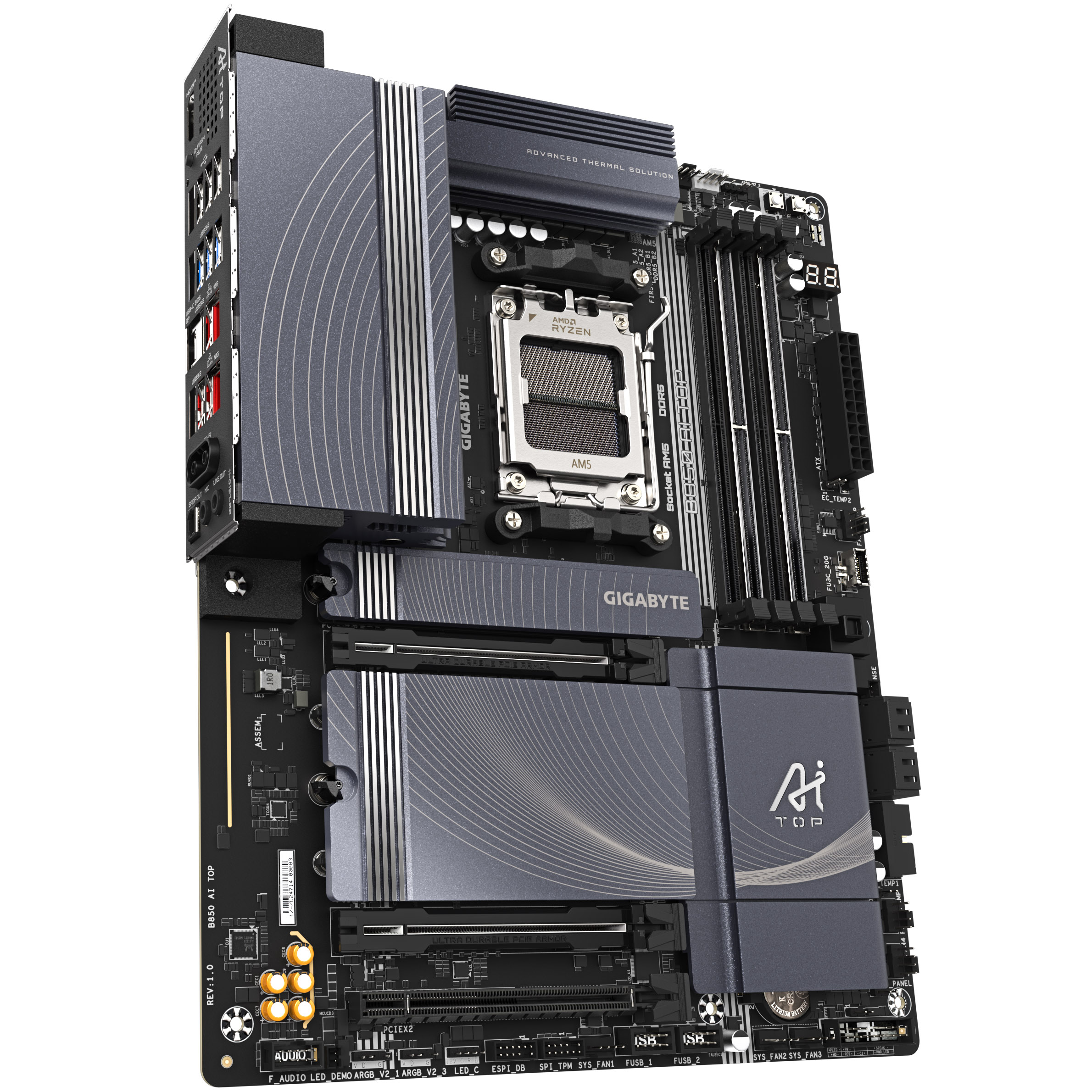 Gigabyte - Gigabyte B850 AI TOP (Socket AM5) DDR5 ATX Motherboard